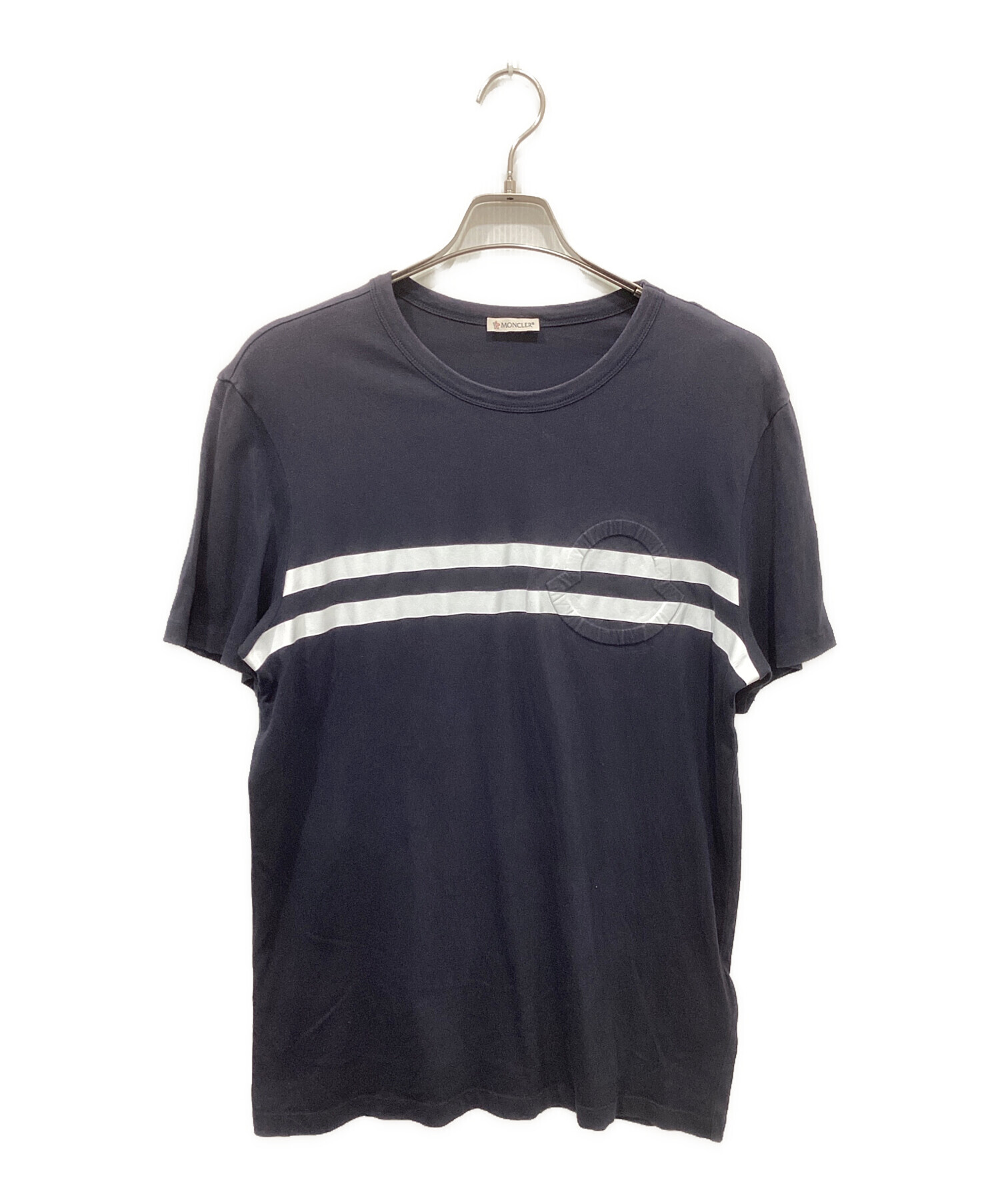 中古・古着通販】MONCLER (モンクレール) MAGLIA T-SHIRT ネイビー