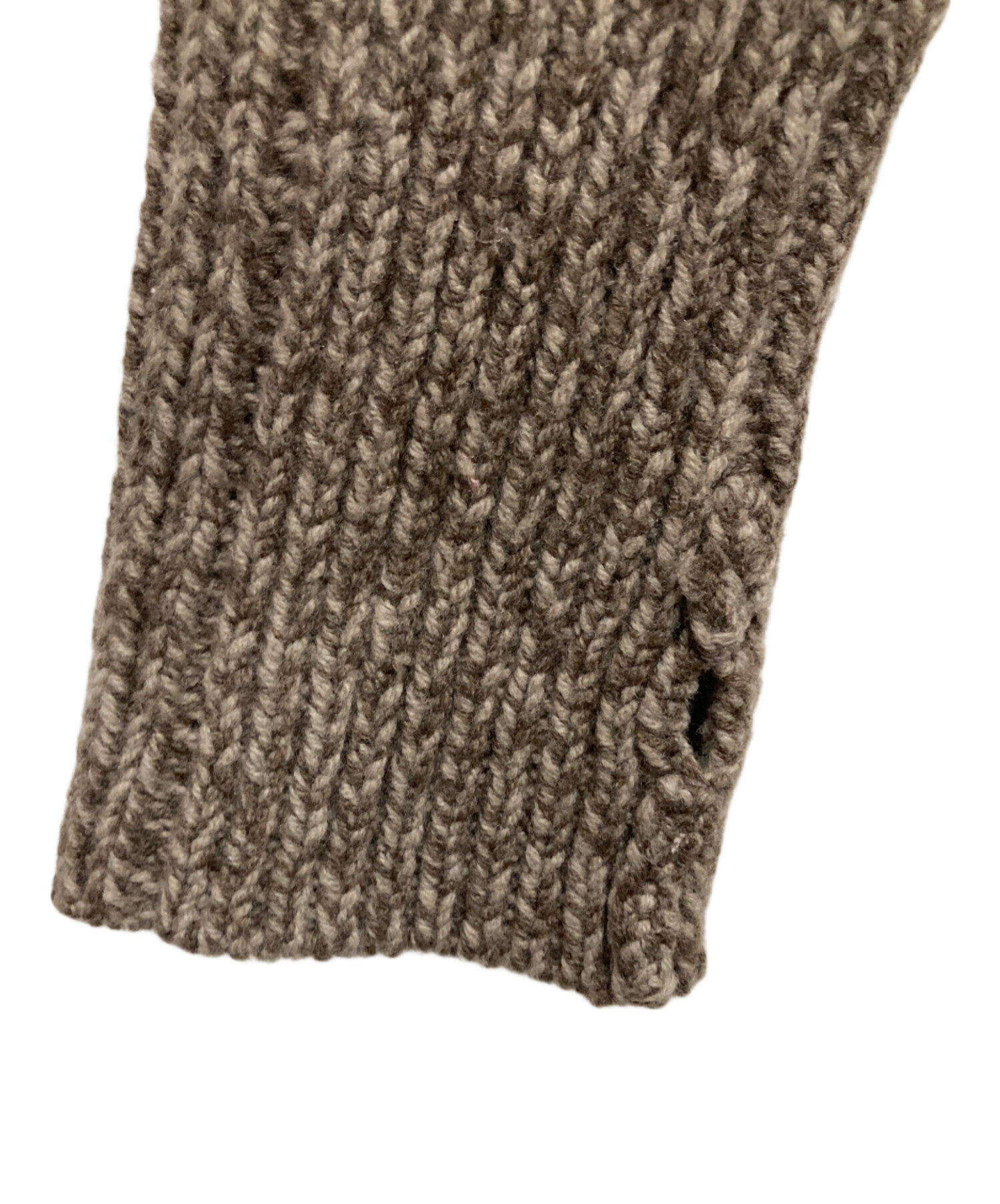 中古・古着通販】HYKE (ハイク) クルーネックニット ブラウン サイズ:1