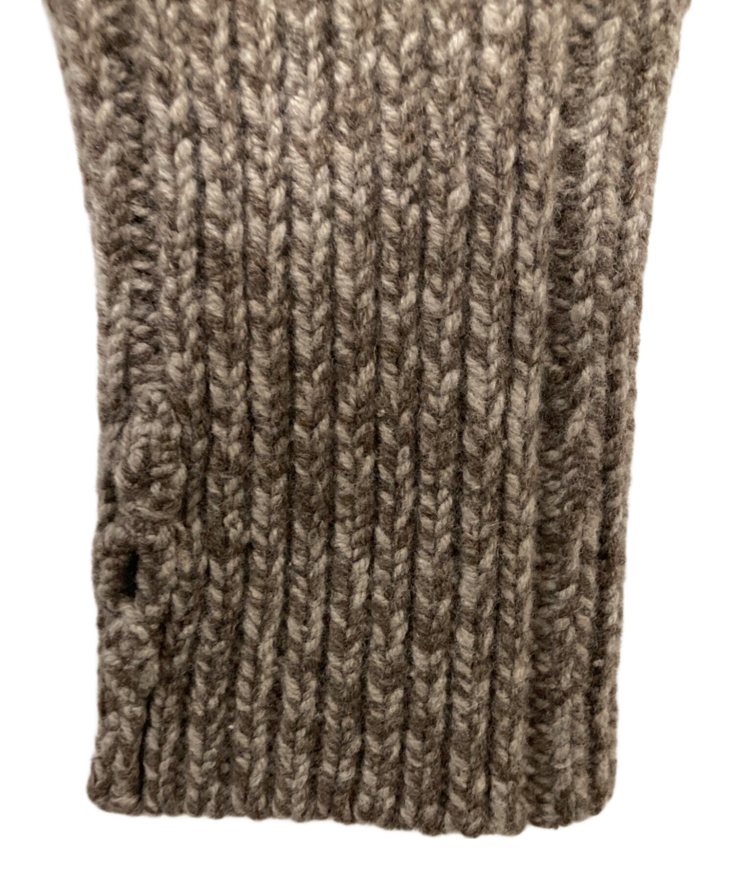 中古・古着通販】HYKE (ハイク) クルーネックニット ブラウン サイズ:1