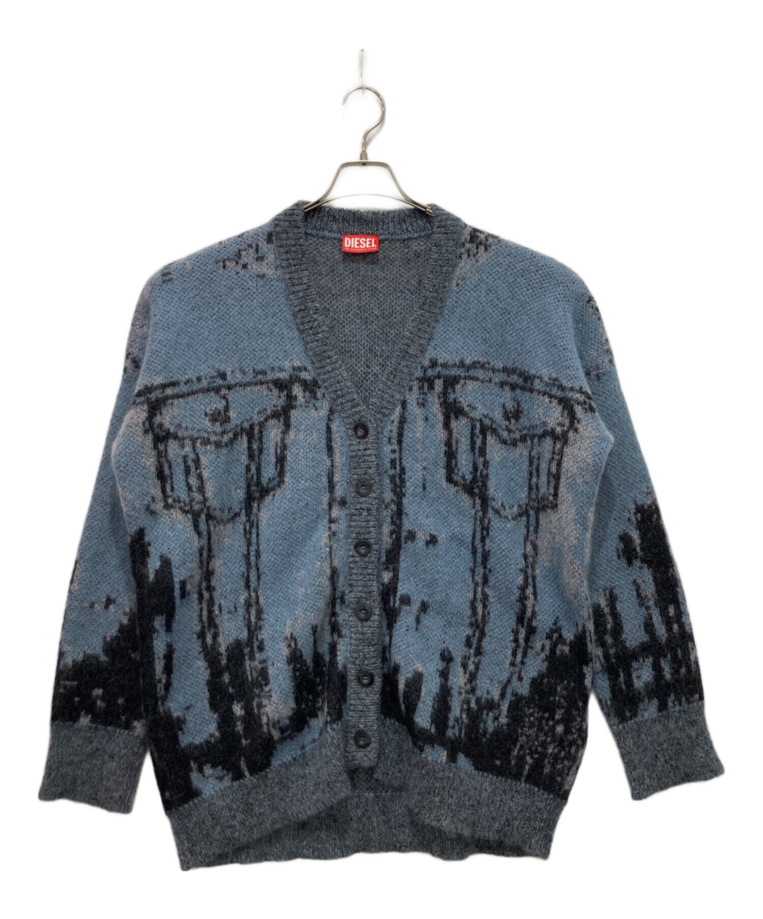 中古・古着通販】DIESEL (ディーゼル) モヘア混ニットカーディガン