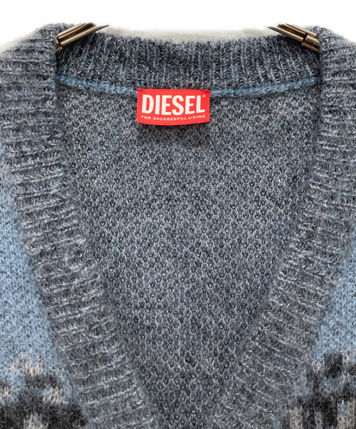 中古・古着通販】DIESEL (ディーゼル) モヘア混ニットカーディガン