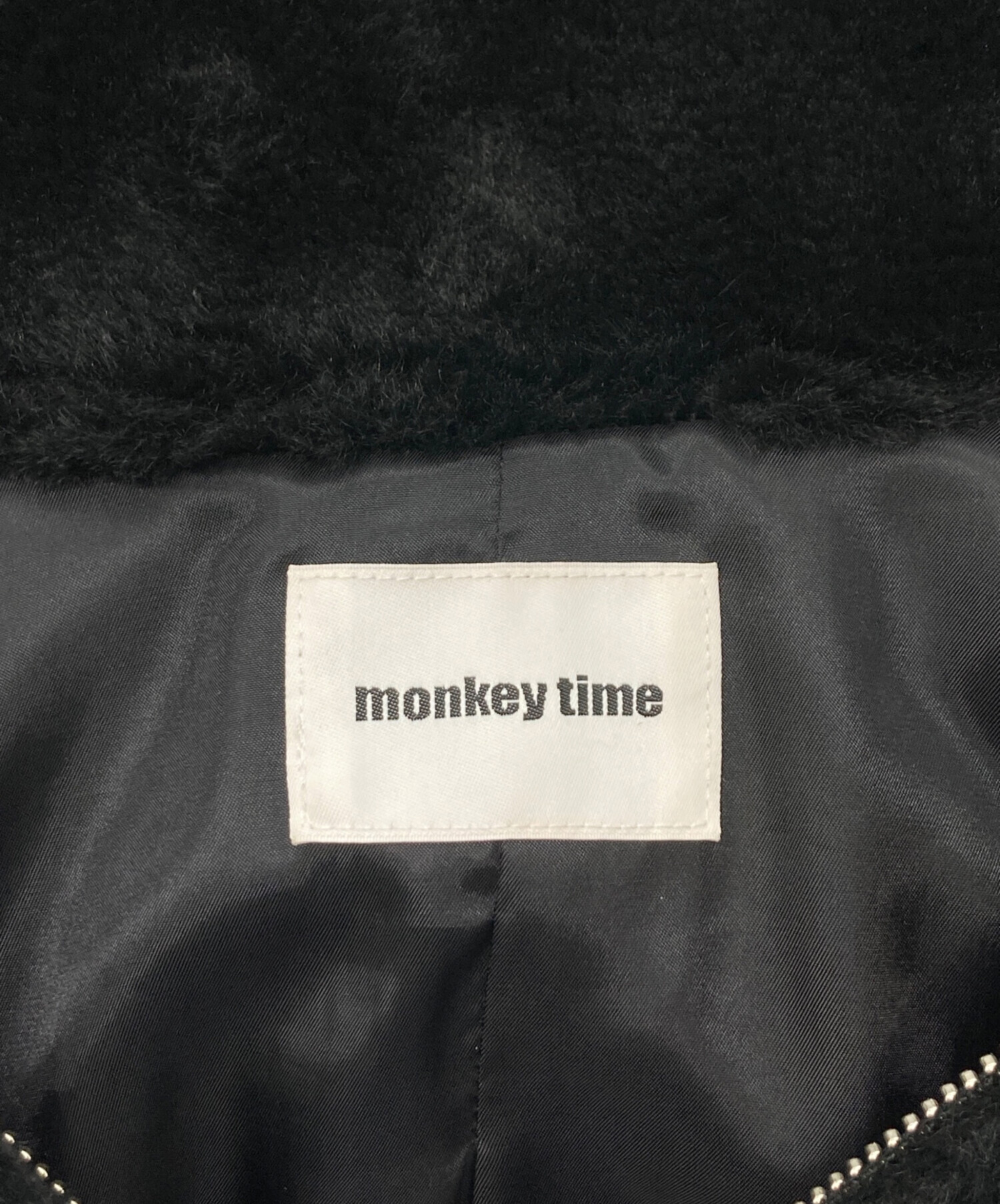 中古・古着通販】MONKEY TIME (モンキータイム) FAUX FUR ZIP BLSN 