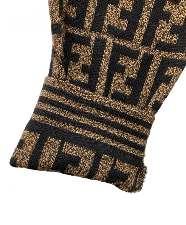 中古・古着通販】FENDI (フェンディ) ズッカ柄ウールニットワンピース