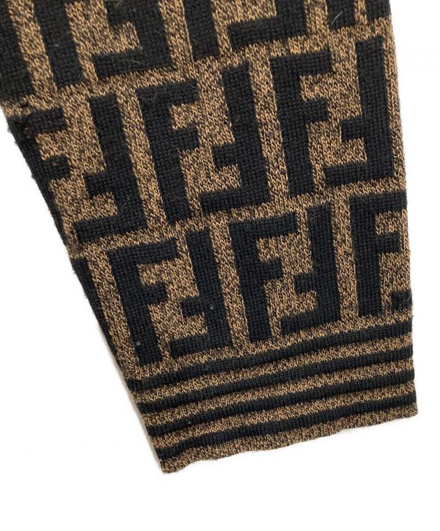 中古・古着通販】FENDI (フェンディ) ズッカ柄ウールニットワンピース