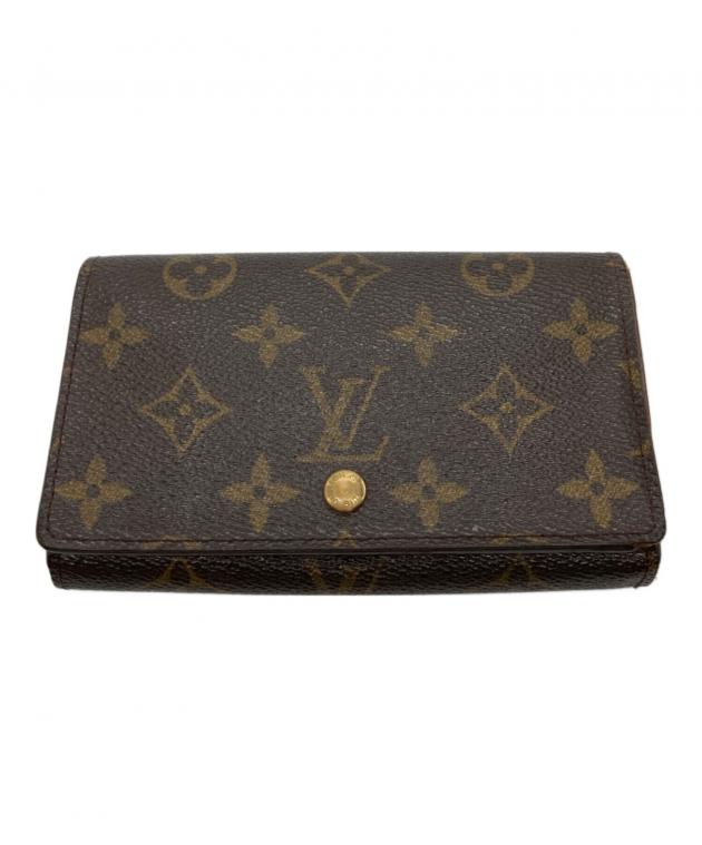【レア物】LOUIS VUITTON 二つ折り財布 ブラウン 中古・古着通販】LOUIS VUITTON (ルイ ヴィトン) 2つ折り財布 ブラウン