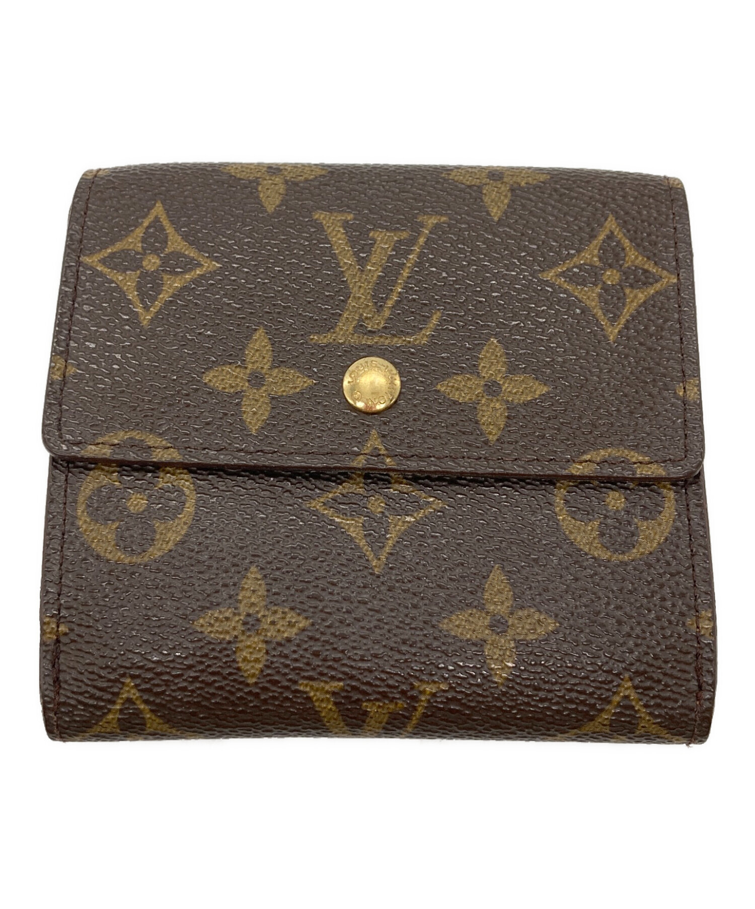 美品Louis Vuitton 二つ折り財布 ブラウン 中古・古着通販】LOUIS VUITTON (ルイ ヴィトン) 2つ折り財布 ブラウン