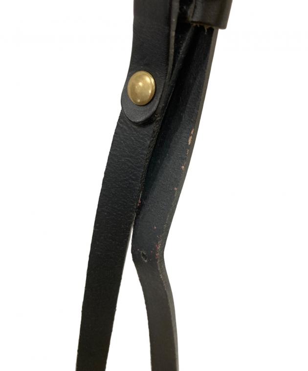 Mimi ミミ ショルダーバッグ - 黒 【古着】【中古】 中古・古着通販】Mimi (ミミ) レザーショルダーバッグ ブラック