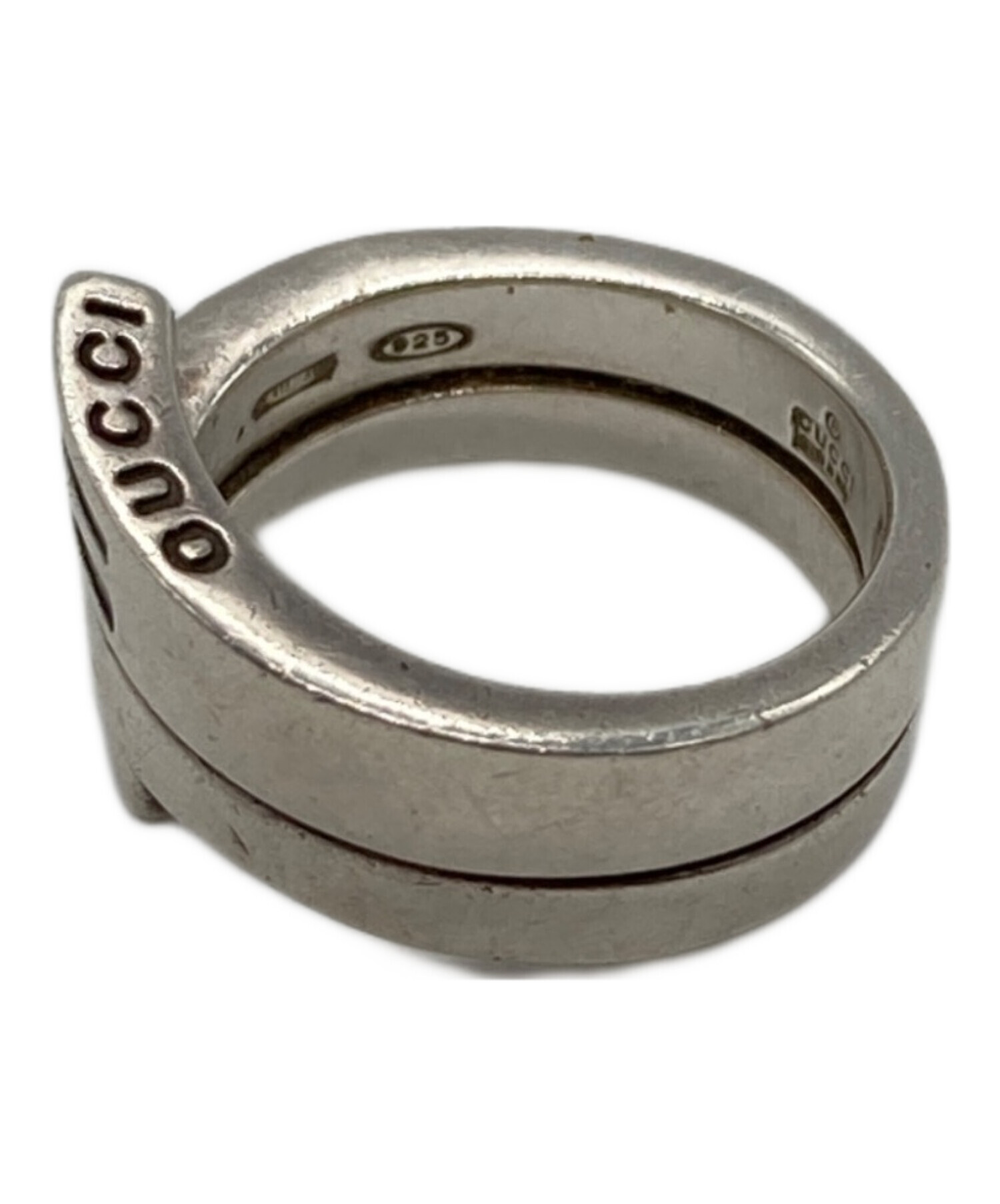 中古・古着通販】GUCCI (グッチ) スパイラルリング シルバー サイズ:12