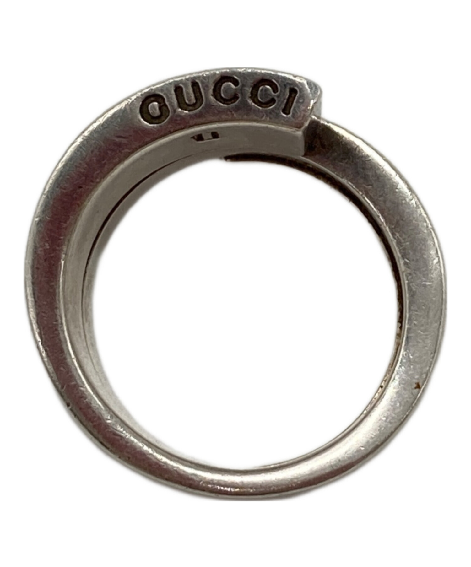 中古・古着通販】GUCCI (グッチ) スパイラルリング シルバー サイズ:12