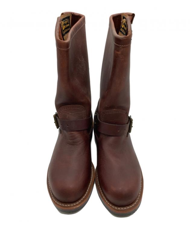 チペワ エンジニアブーツ スタッズ 8 1/2 ブラウン 中古・古着通販】CHIPPEWA (チペワ) エンジニアブーツ ブラウン サイズ