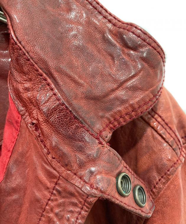 中古・古着通販】DIESEL (ディーゼル) シワ加工ラムレザージャケット