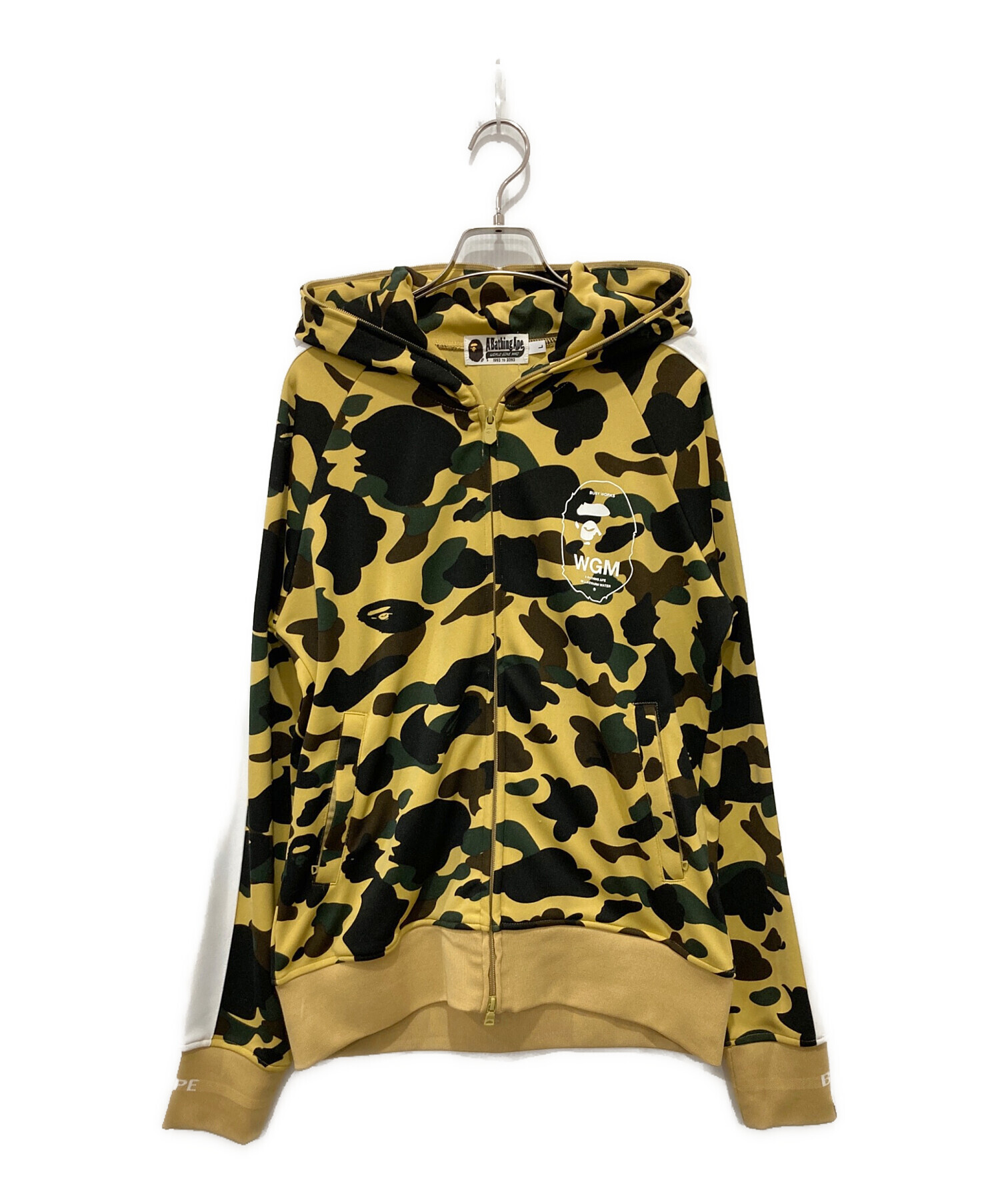 A Bathing Ape フード付きパーカー Lサイズ 黄色 イエロー 中古・古着通販】A BATHING APE (ア ベイシング エイプ) 1stカモライン