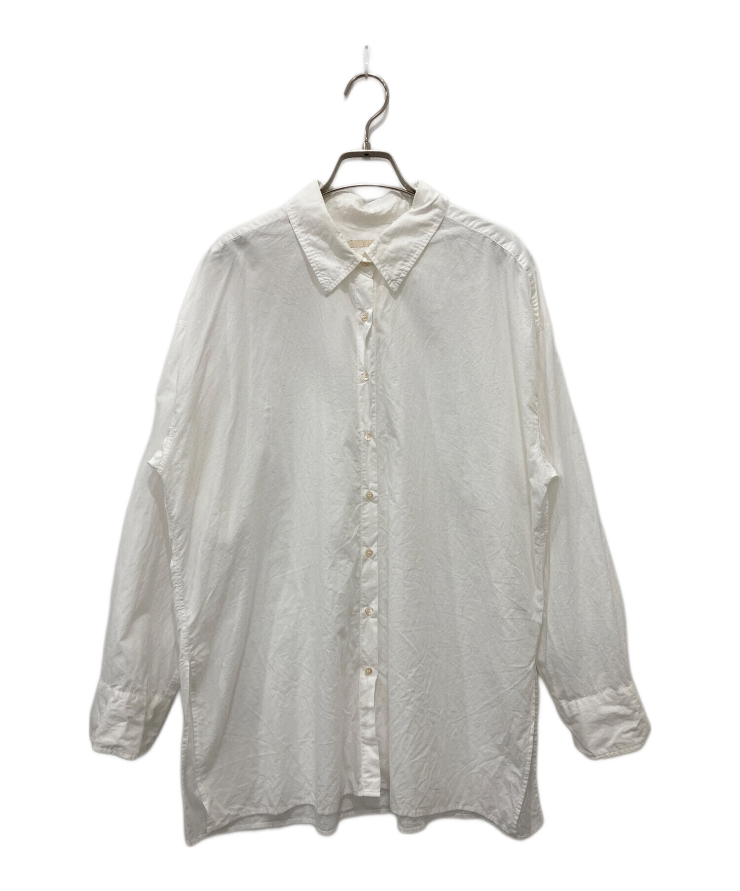 中古・古着通販】Plage (プラージュ) fluffy wideシャツ 25SS ホワイト