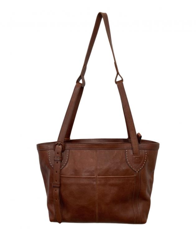 中古・古着通販】genten (ゲンテン) レザートートバッグ ブラウン