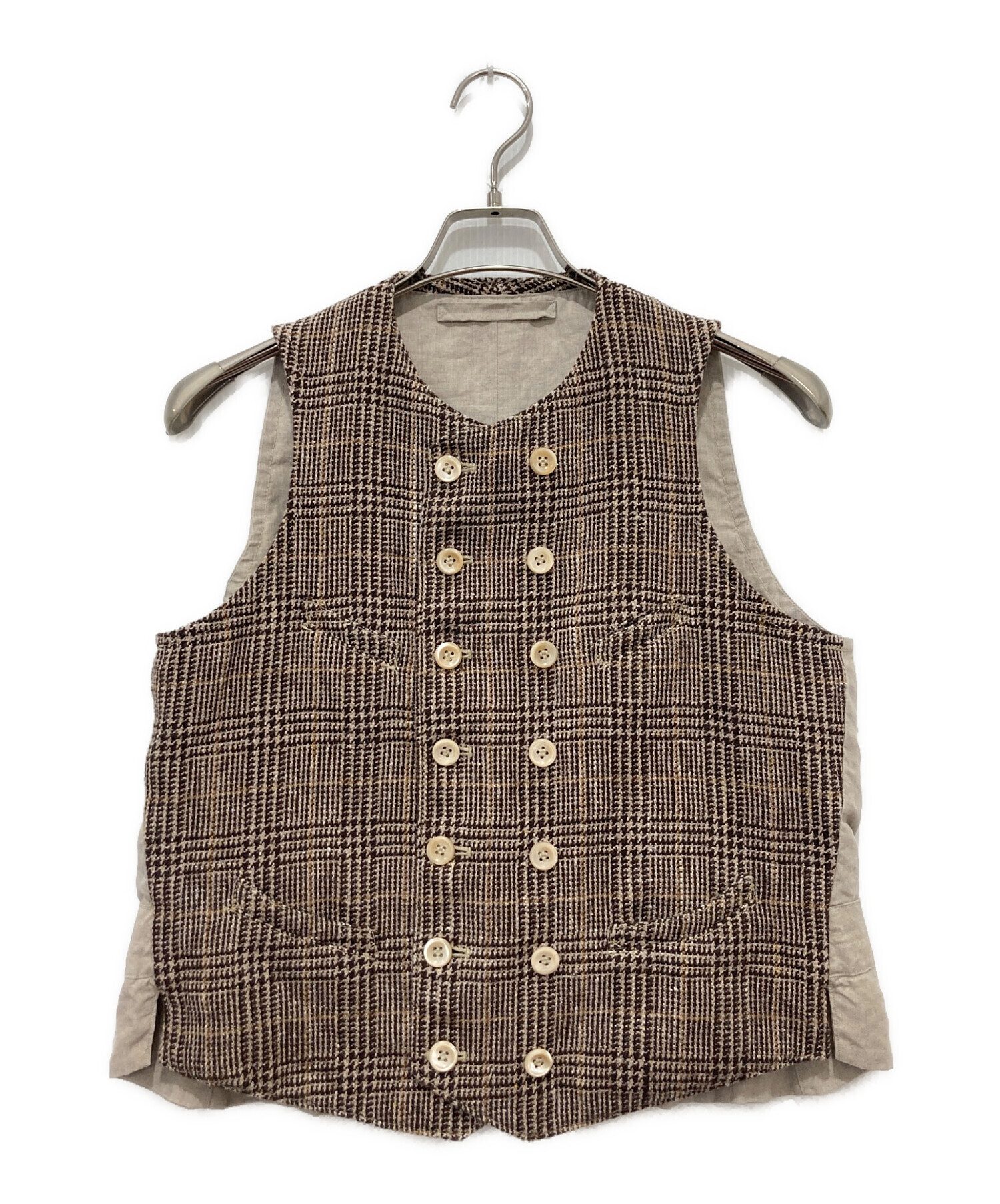 専用出品　45R フォーティーファイブアール　ベスト 中古・古着通販】45R (フォーティファイブ・アール) 綿麻ツイードの