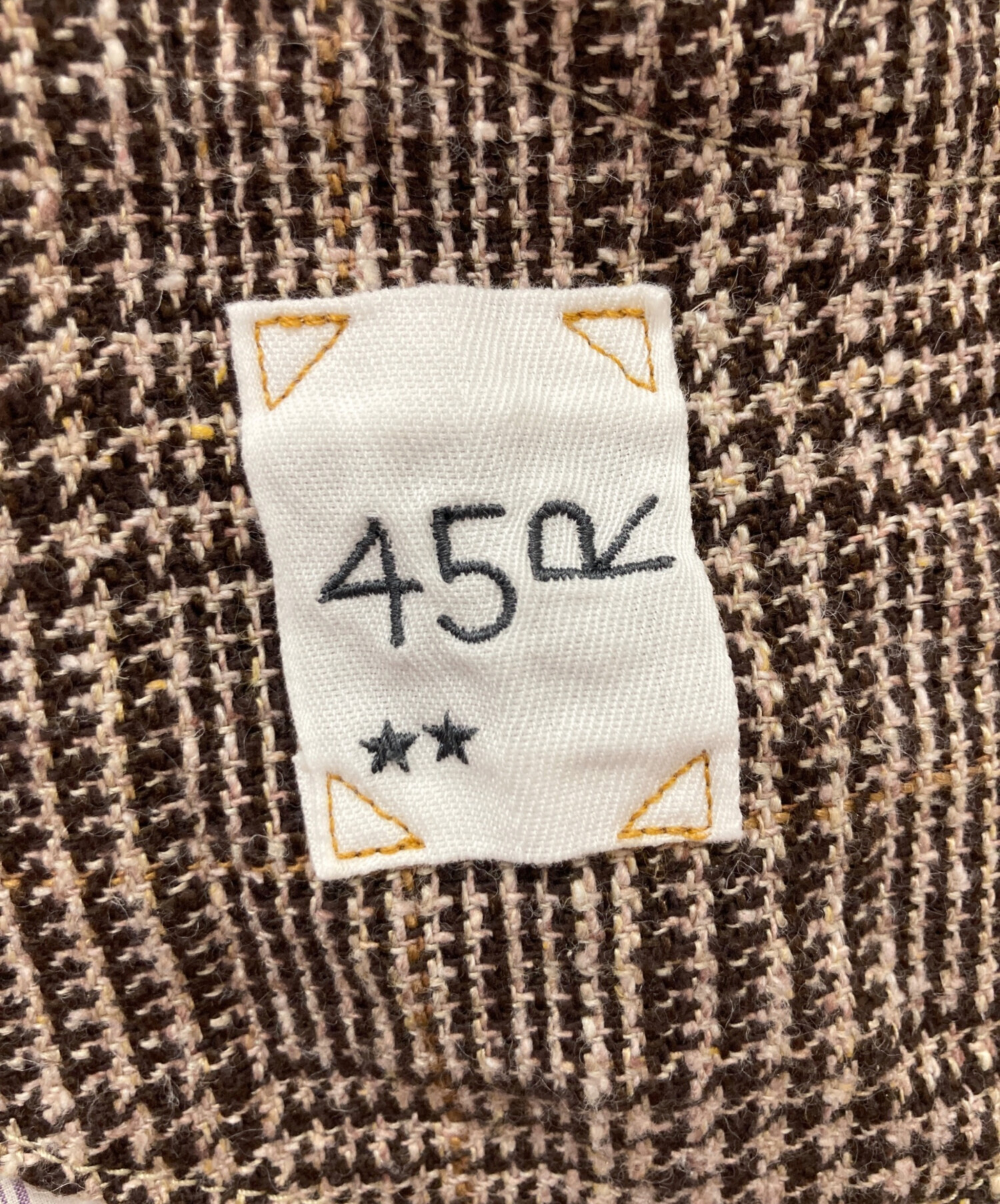 中古・古着通販】45R (フォーティファイブ・アール) 綿麻ツイードの
