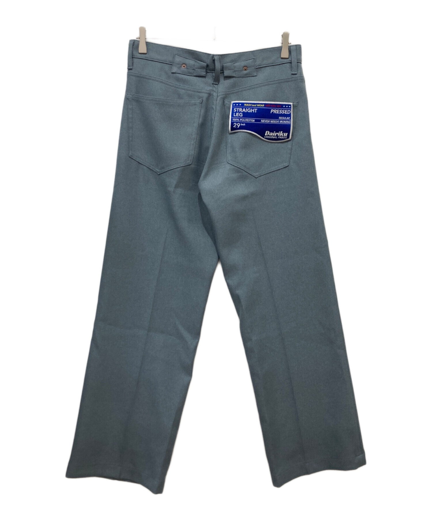 未使用タグ付き✨DAIRIKU スリムフラッシャープレスドパンツ 29サイズ 中古・古着通販】DAIRIKU (ダイリク) Flasher Pressed Pants / スリム