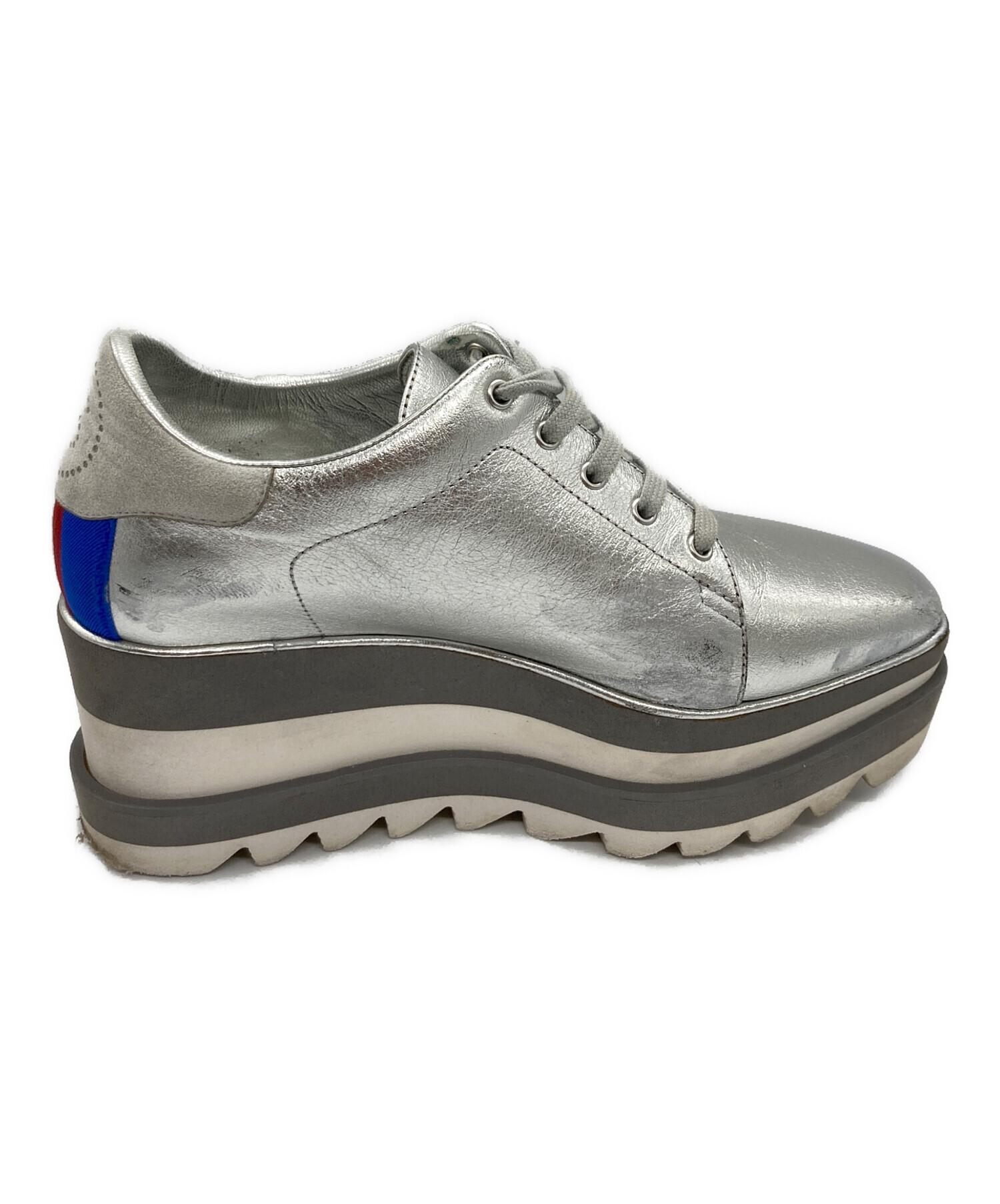 訳あり　STELLA McCARTNEY 厚底　シルバー　エリス　36.5 中古・古着通販】STELLA McCARTNEY (ステラマッカートニー) エリス厚底