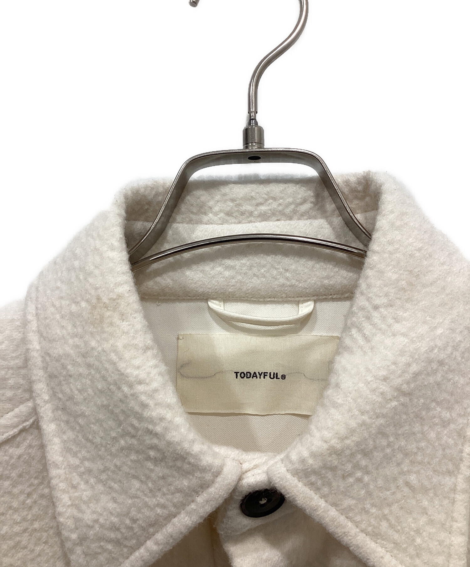 【TODAYFUL】heavy wool jacket 36 中古・古着通販】TODAYFUL (トゥデイフル) Heavy Wool Jacket ホワイト