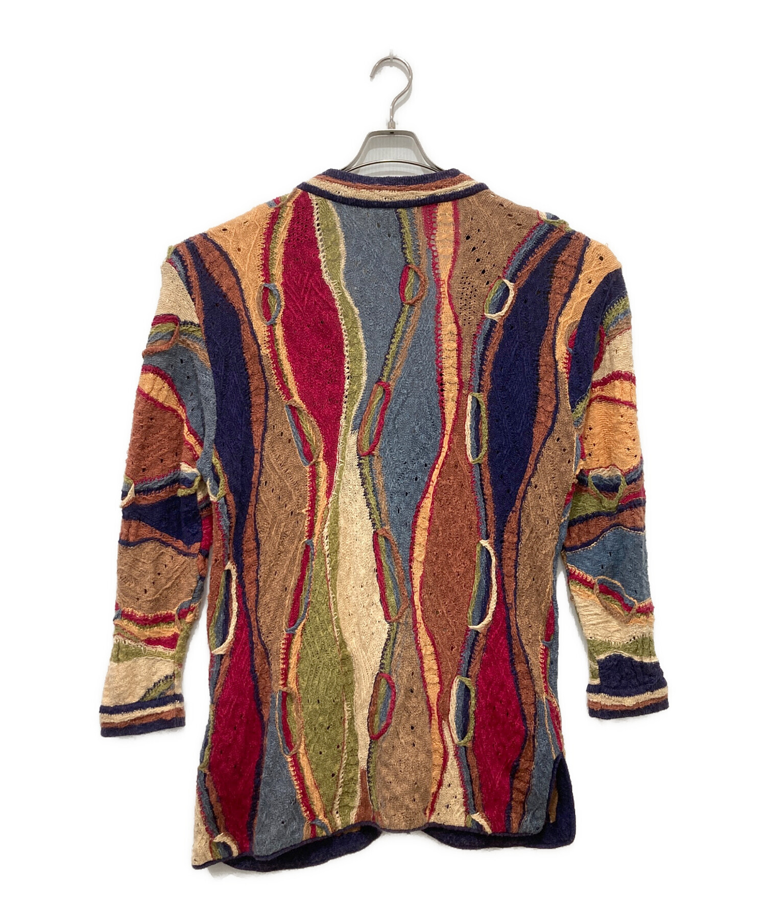 中古・古着通販】Coogi (クージー) 3Dニットカーディガン マルチカラー