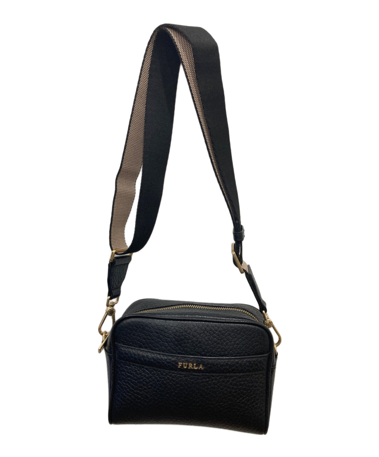 中古・古着通販】FURLA (フルラ) ショルダーバッグ ブラック｜ブランド