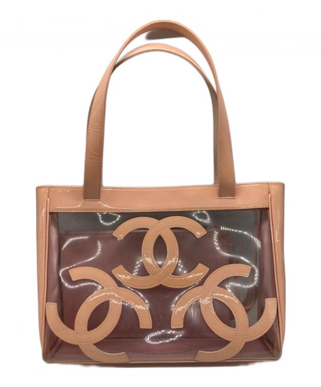 中古・古着通販】CHANEL (シャネル) トリプルココエナメルクリアバッグ