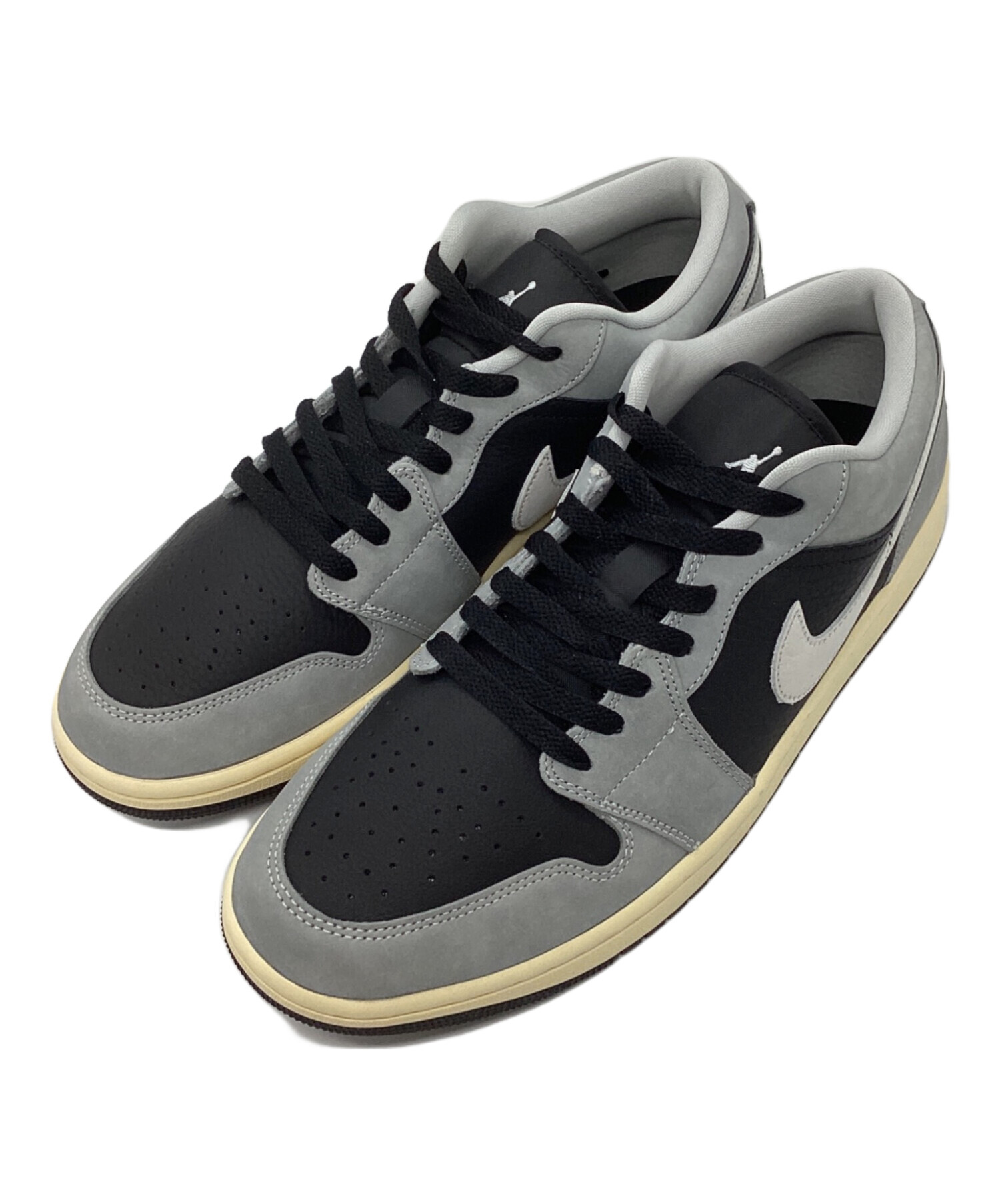 中古・古着通販】NIKE (ナイキ) Air Jordan 1 Low SE ブラック×グレー 