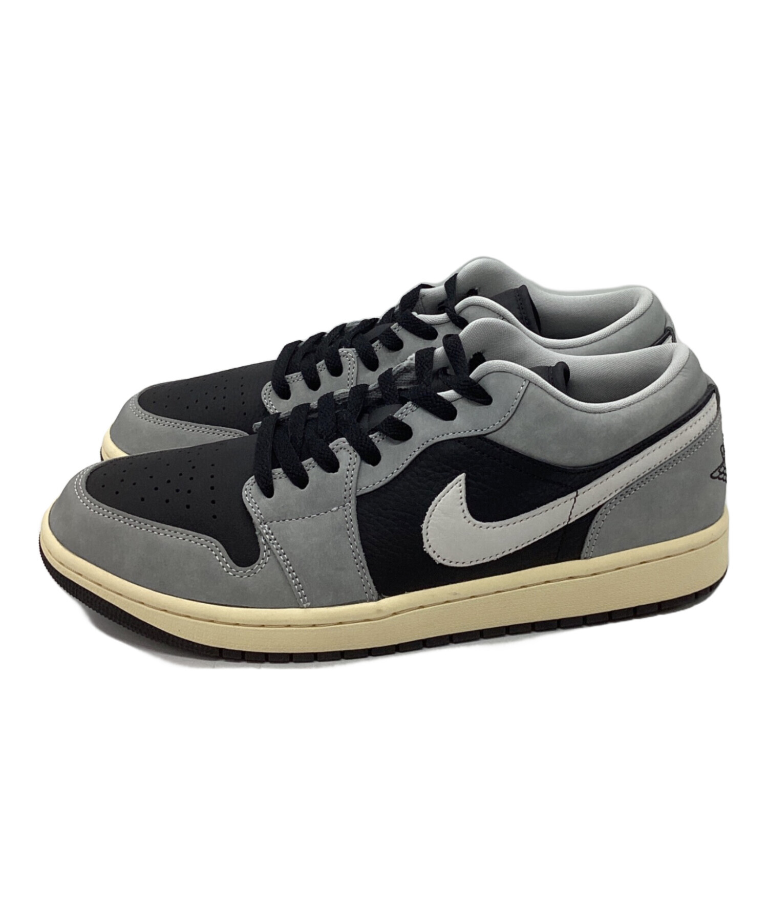 中古・古着通販】NIKE (ナイキ) Air Jordan 1 Low SE ブラック×グレー 