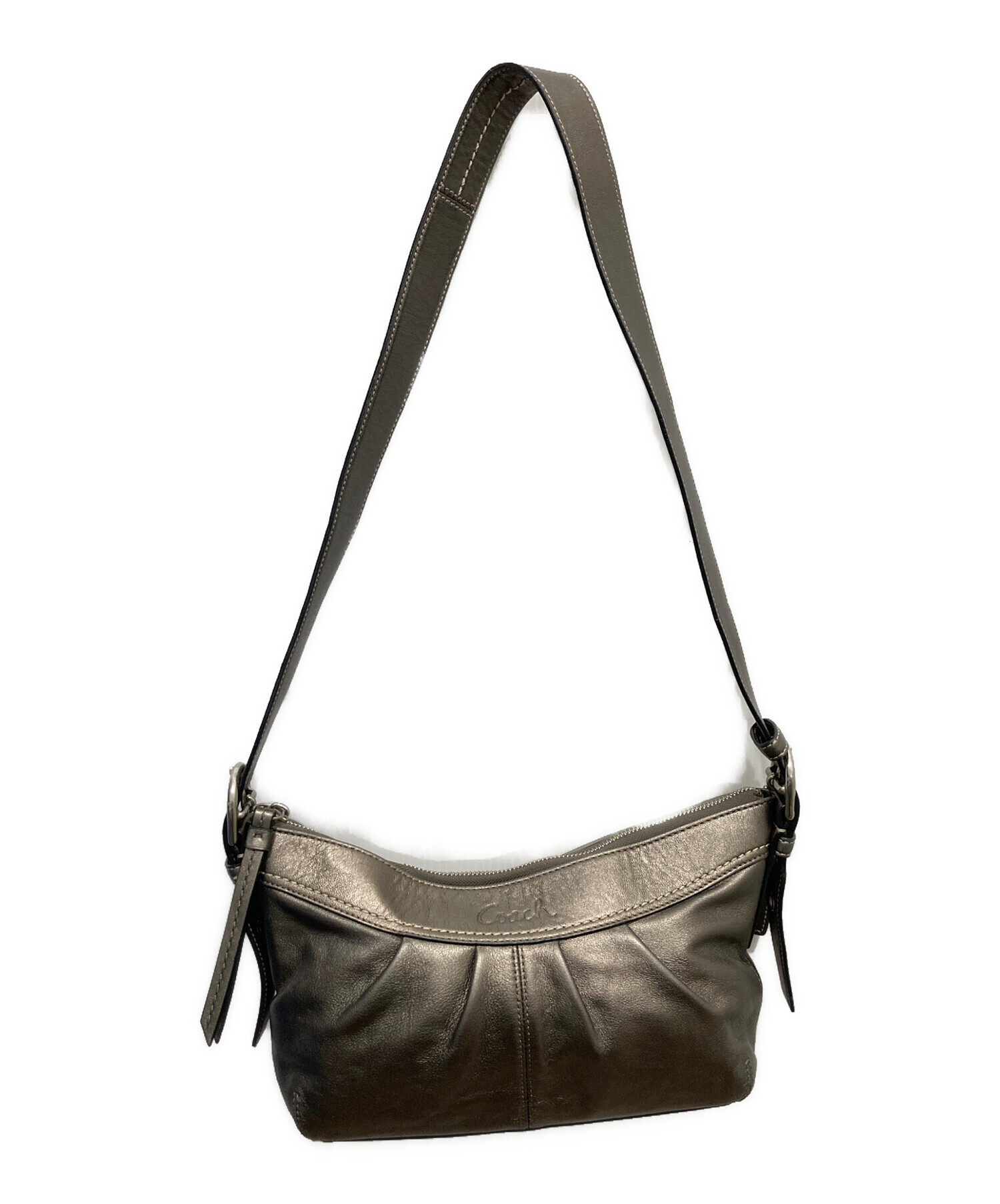 中古・古着通販】COACH (コーチ) ショルダーバッグ シルバー｜ブランド