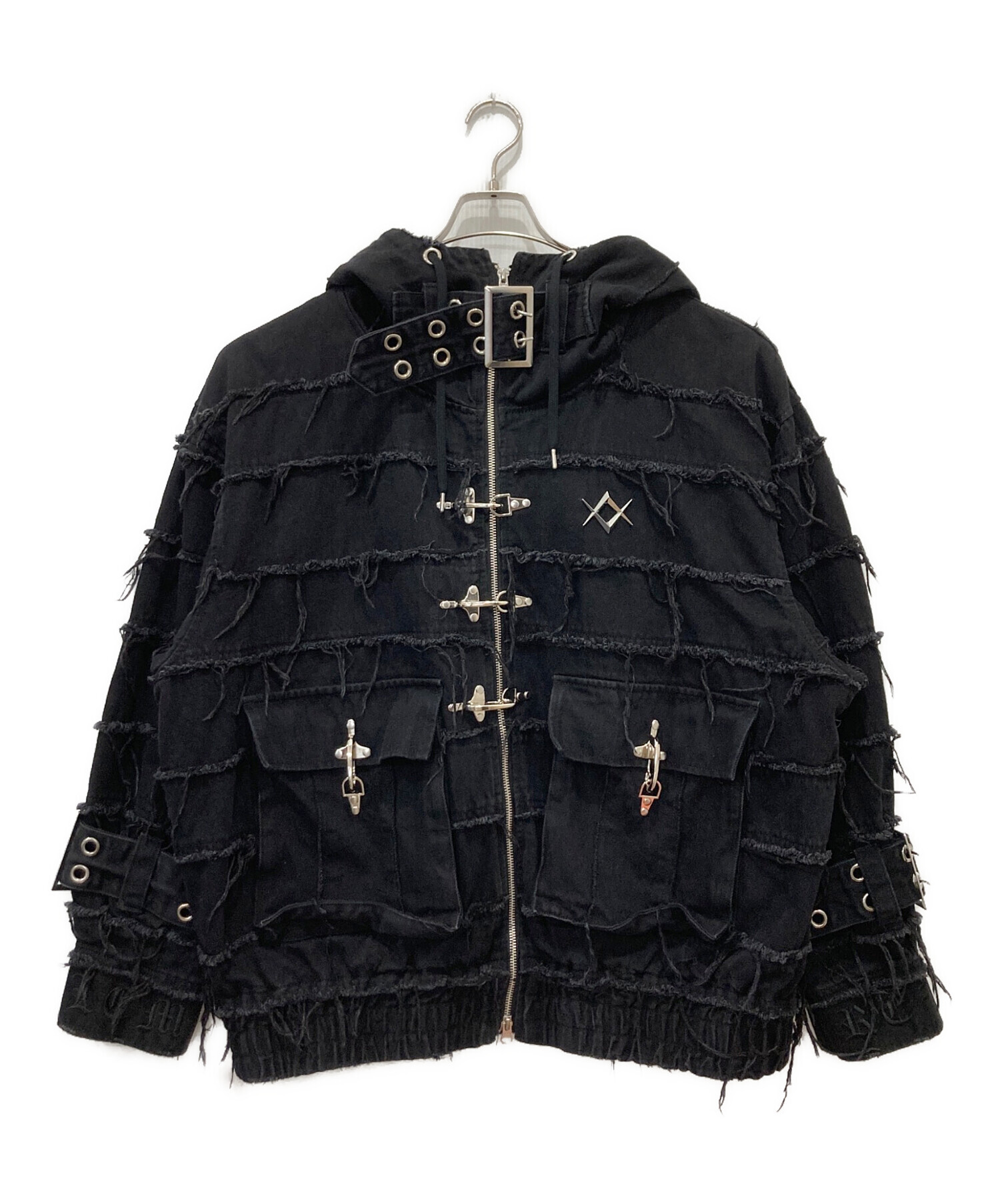 中古・古着通販】REFLEM (レフレム) ツギハギベルト付きハイネック 中古・古着通販】REFLEM (レフレム) ツギハギベルト付きハイネック