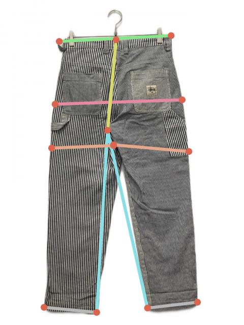中古・古着通販】stussy (ステューシー) ヒッコリーダブルニーパンツ