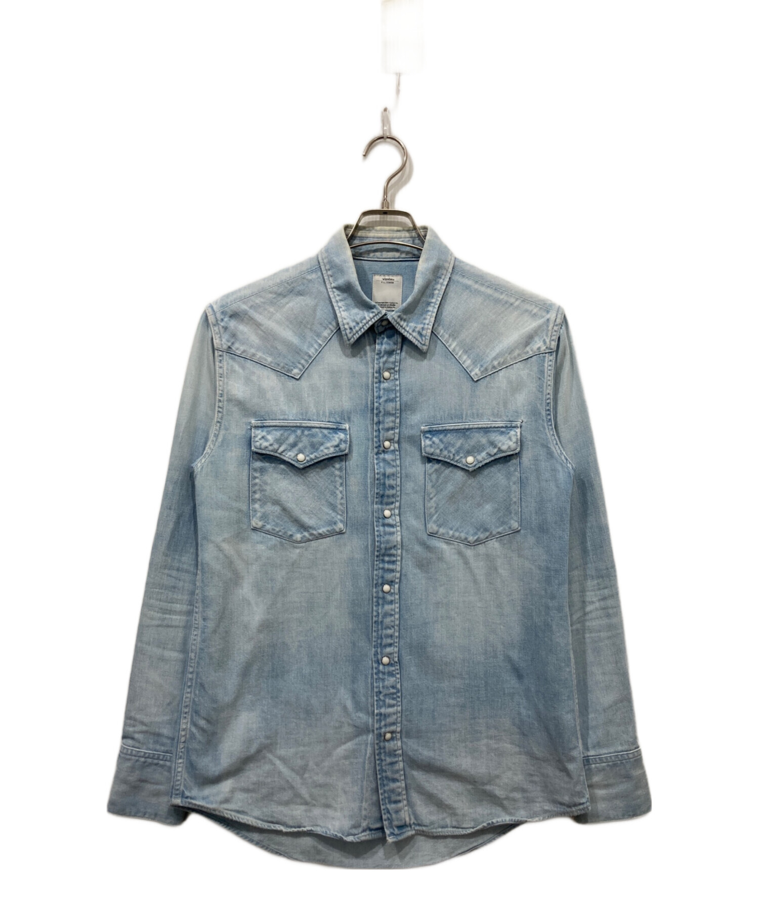 visvim デニム ウエスタンシャツ　size２ 中古・古着通販】VISVIM (ビズビム) ユーズド加工 デニム ウエスタン