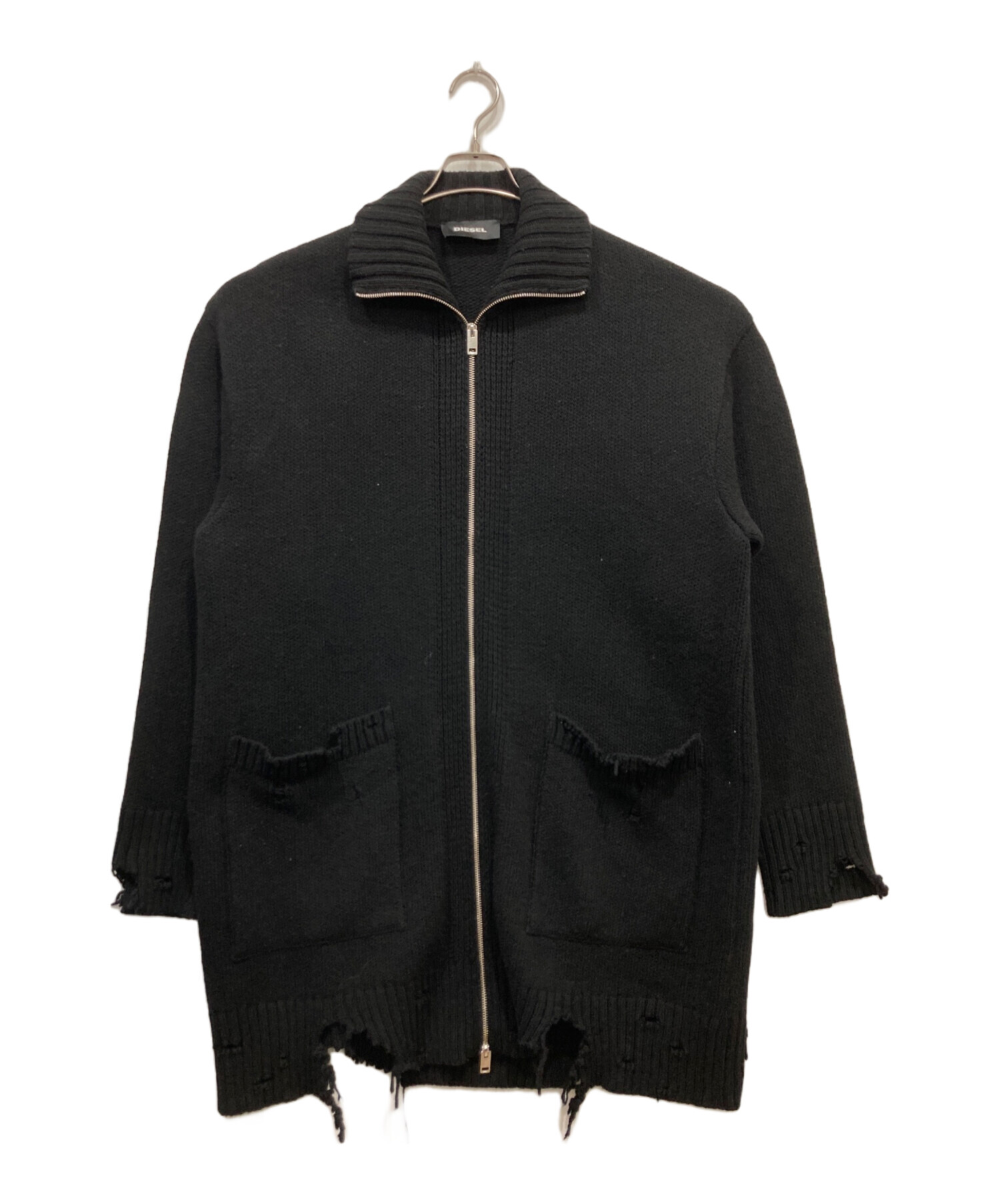 中古・古着通販】DIESEL (ディーゼル) デストロイ加工ジップアップ
