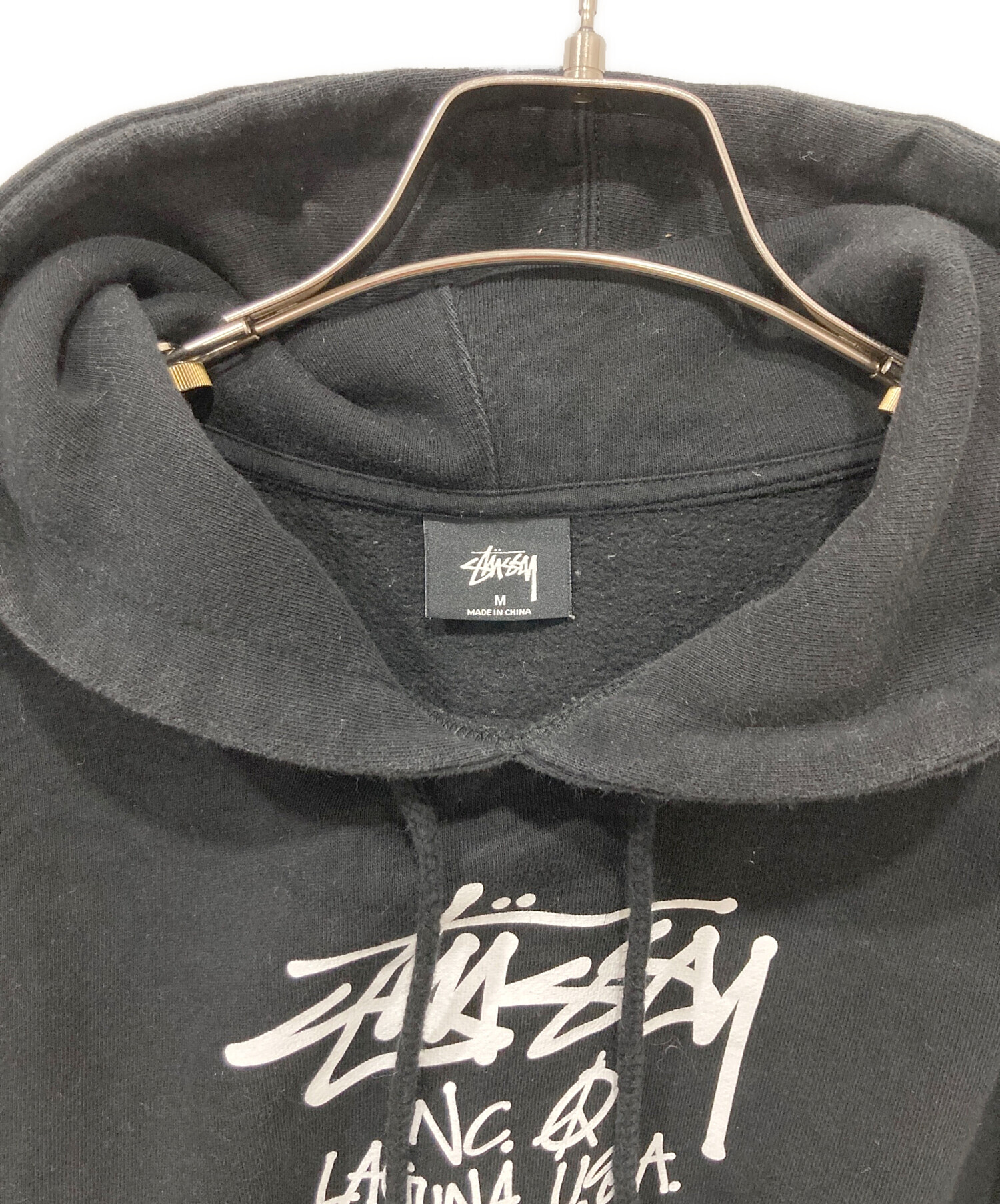Stussy 顔プリント パーカー Mサイズ 中古・古着通販】stussy (ステューシー) ロゴプリントパーカー