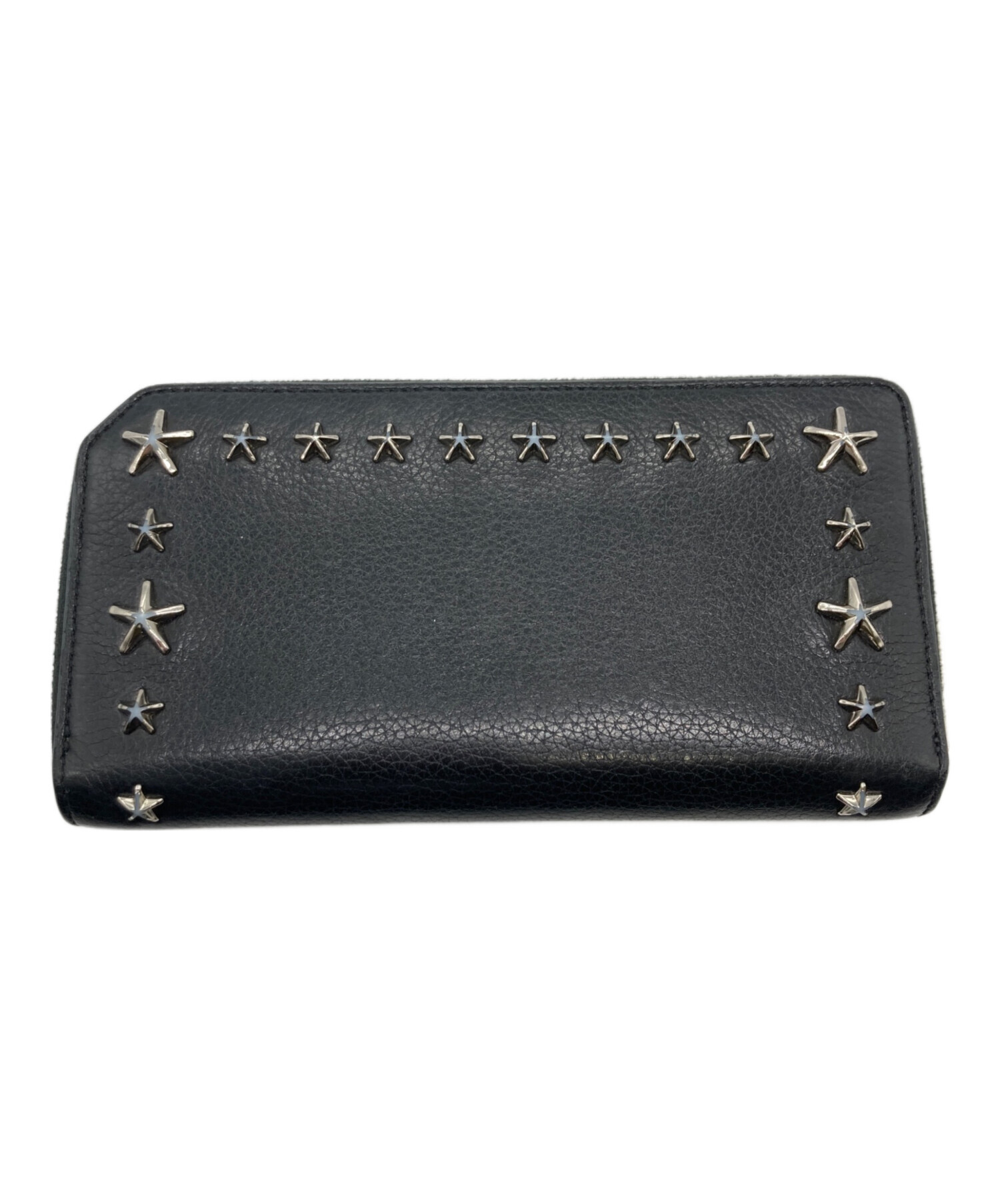 （美品）JIMMY CHOO ジミーチュウ 長財布 ラウンドファスナー スター 中古・古着通販】JIMMY CHOO (ジミーチュウ) スタースタッズラウンド