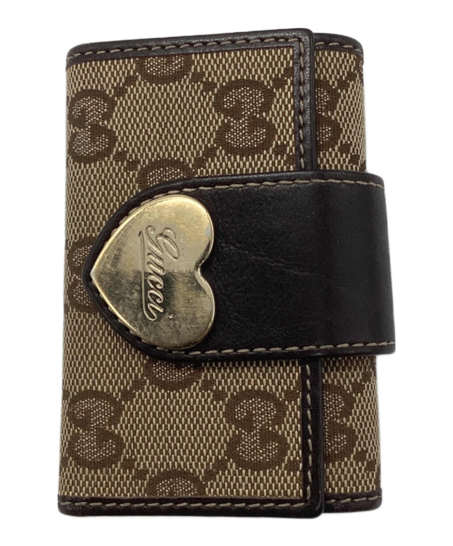 ☆開店セール☆ 新品未使用 美品 グッチ レザー ロゴプレート キーケース② 中古・古着通販】GUCCI (グッチ) ハートプレート6連キーケース