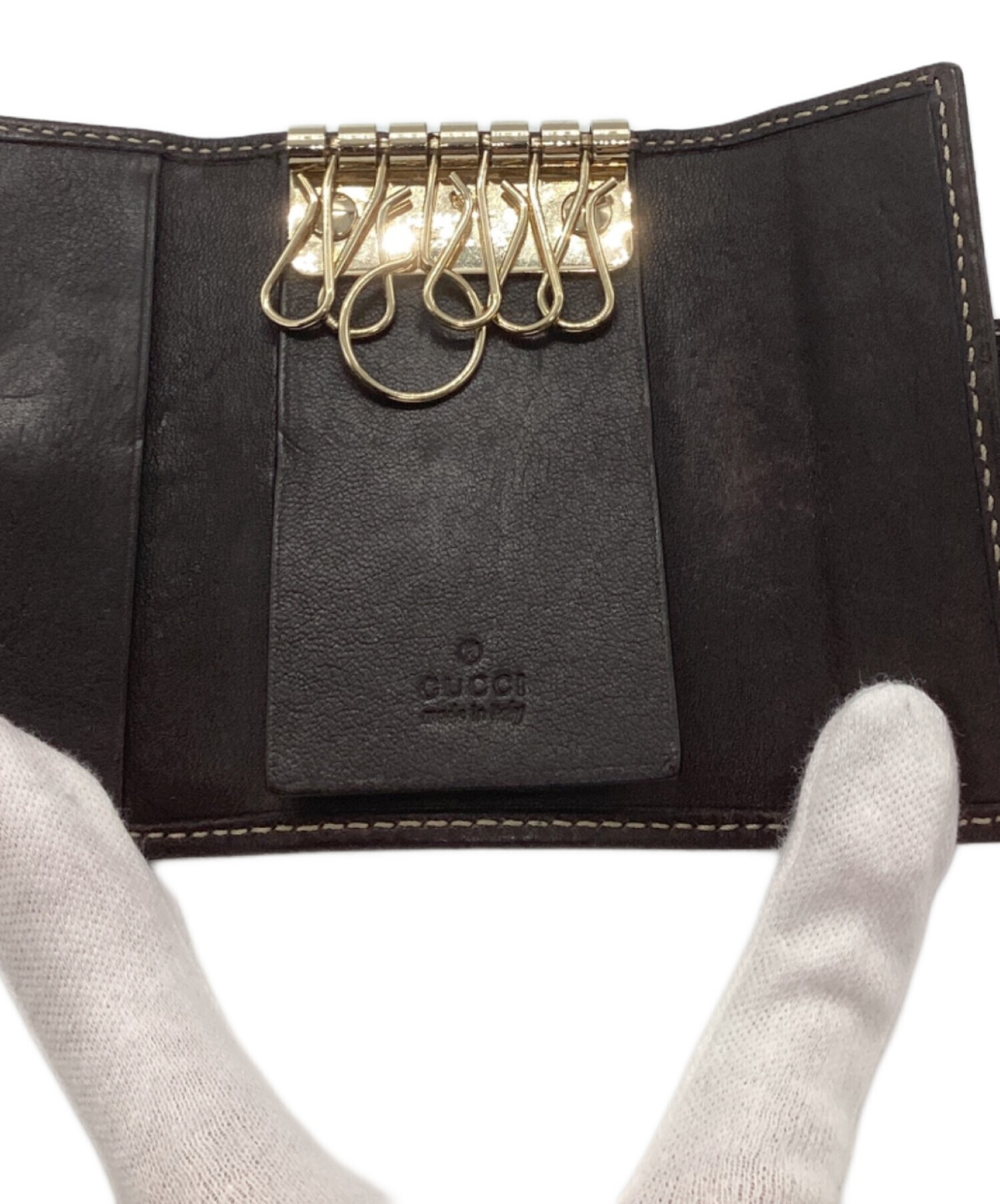 中古・古着通販】GUCCI (グッチ) ハートプレート6連キーケース