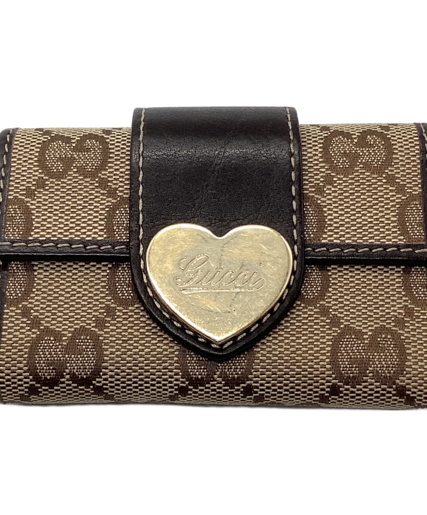 中古・古着通販】GUCCI (グッチ) ハートプレート6連キーケース