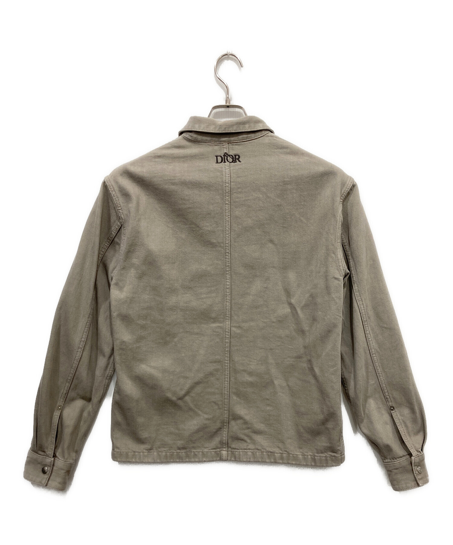 Dior F38 デニムジャケット Used 中古・古着通販】Dior (ディオール) ロゴ刺繍入りデニムシャツ