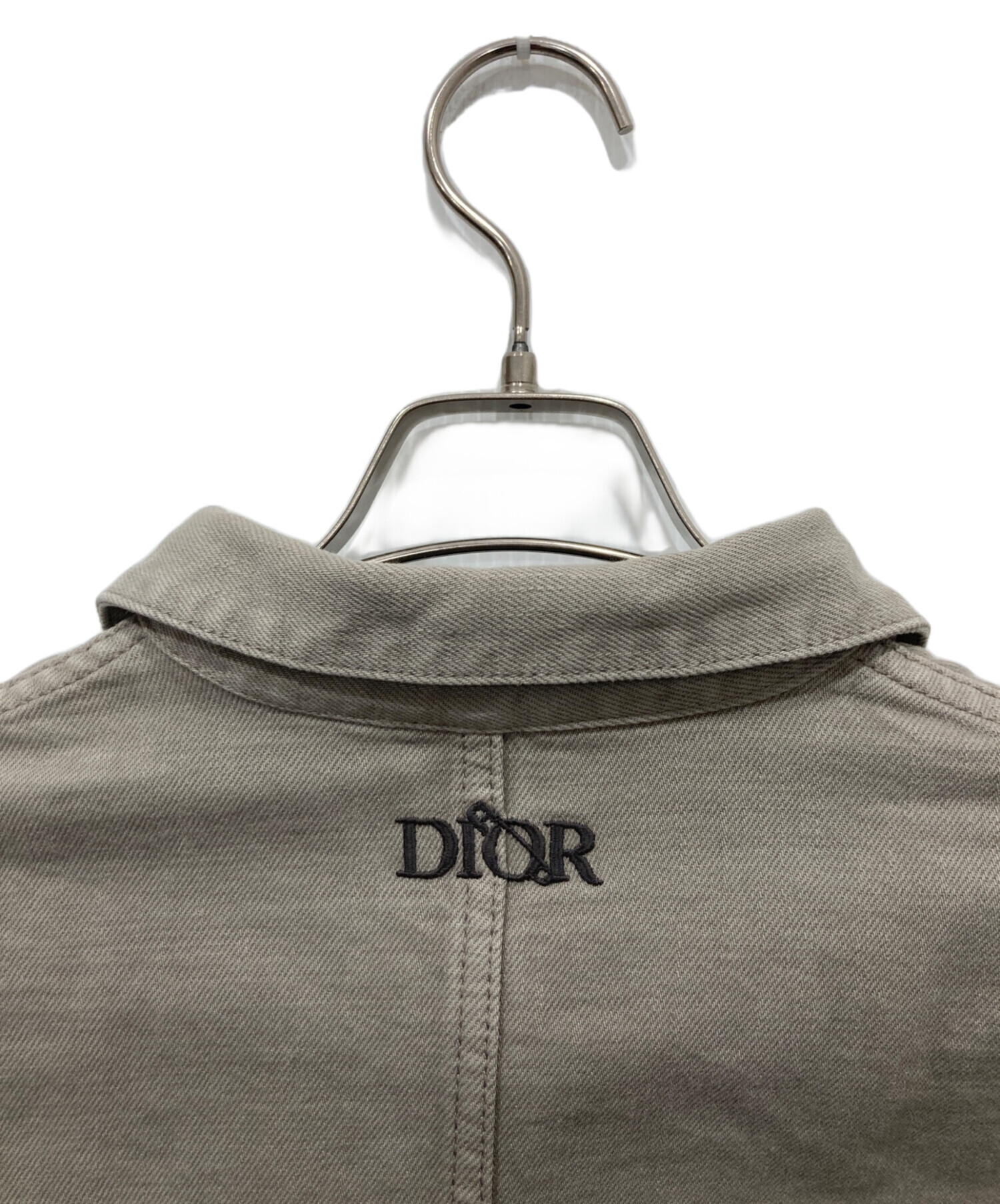 中古・古着通販】Dior (ディオール) ロゴ刺繍入りデニムシャツ