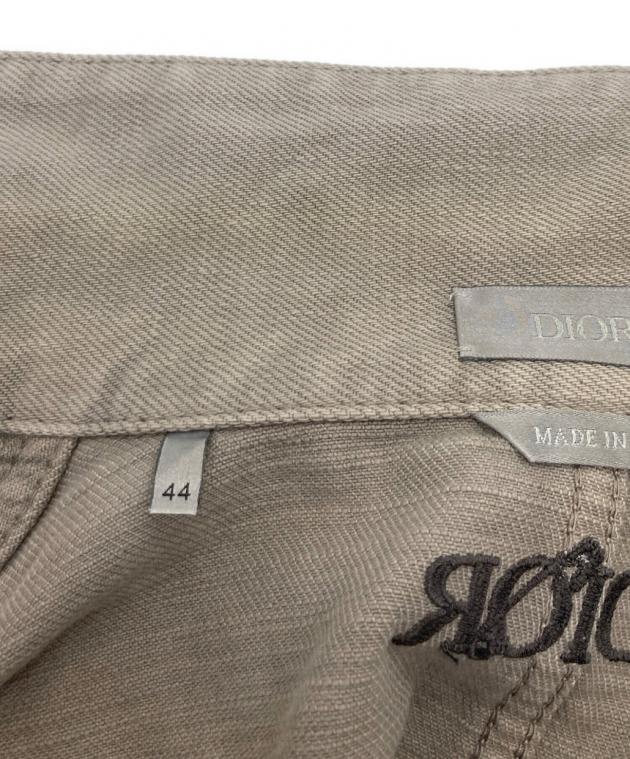 中古・古着通販】Dior (ディオール) ロゴ刺繍入りデニムシャツ