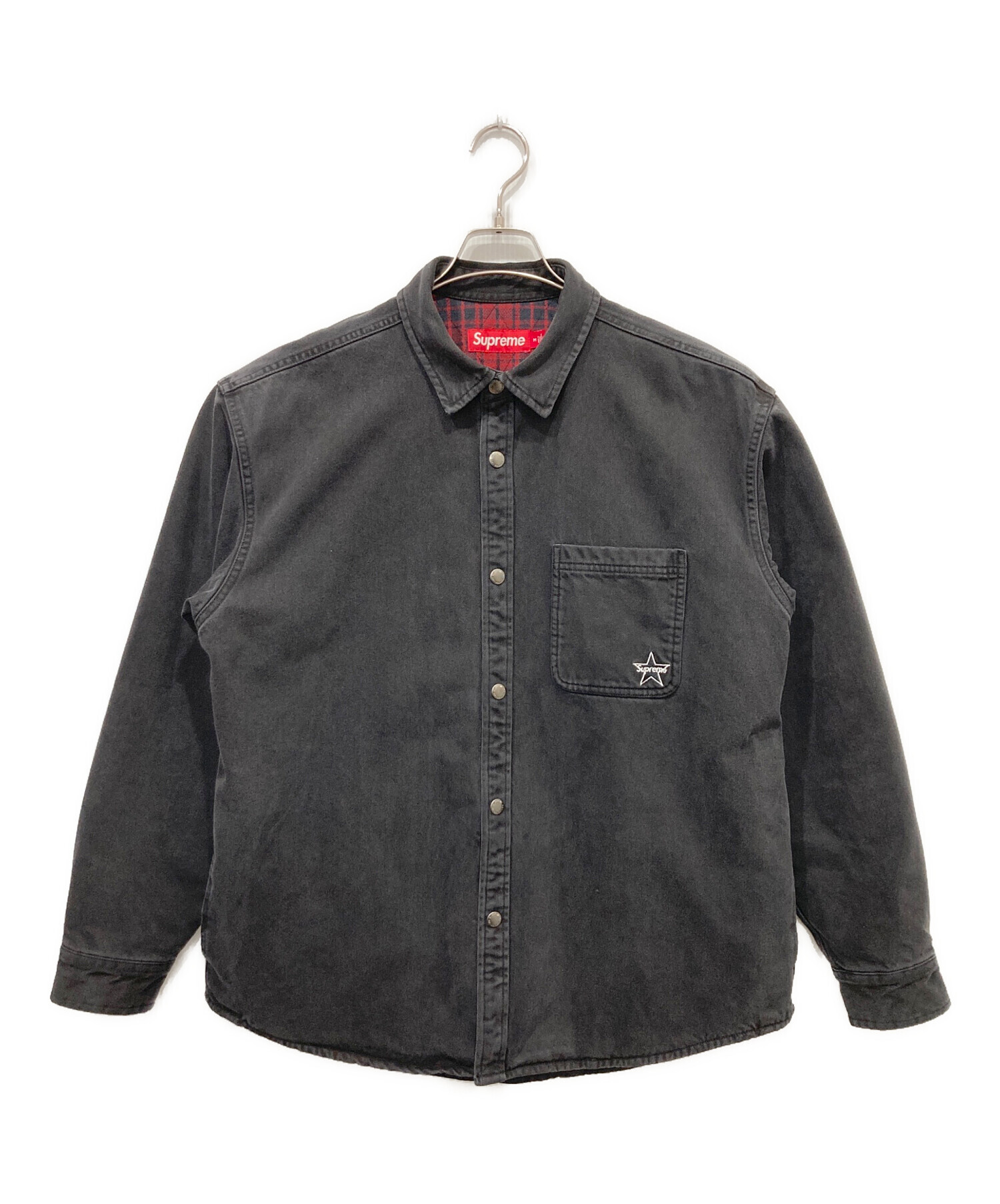 Supreme キルティングデニムシャツ M 中古・古着通販】SUPREME (シュプリーム) 25FW Quilted Lined Denim