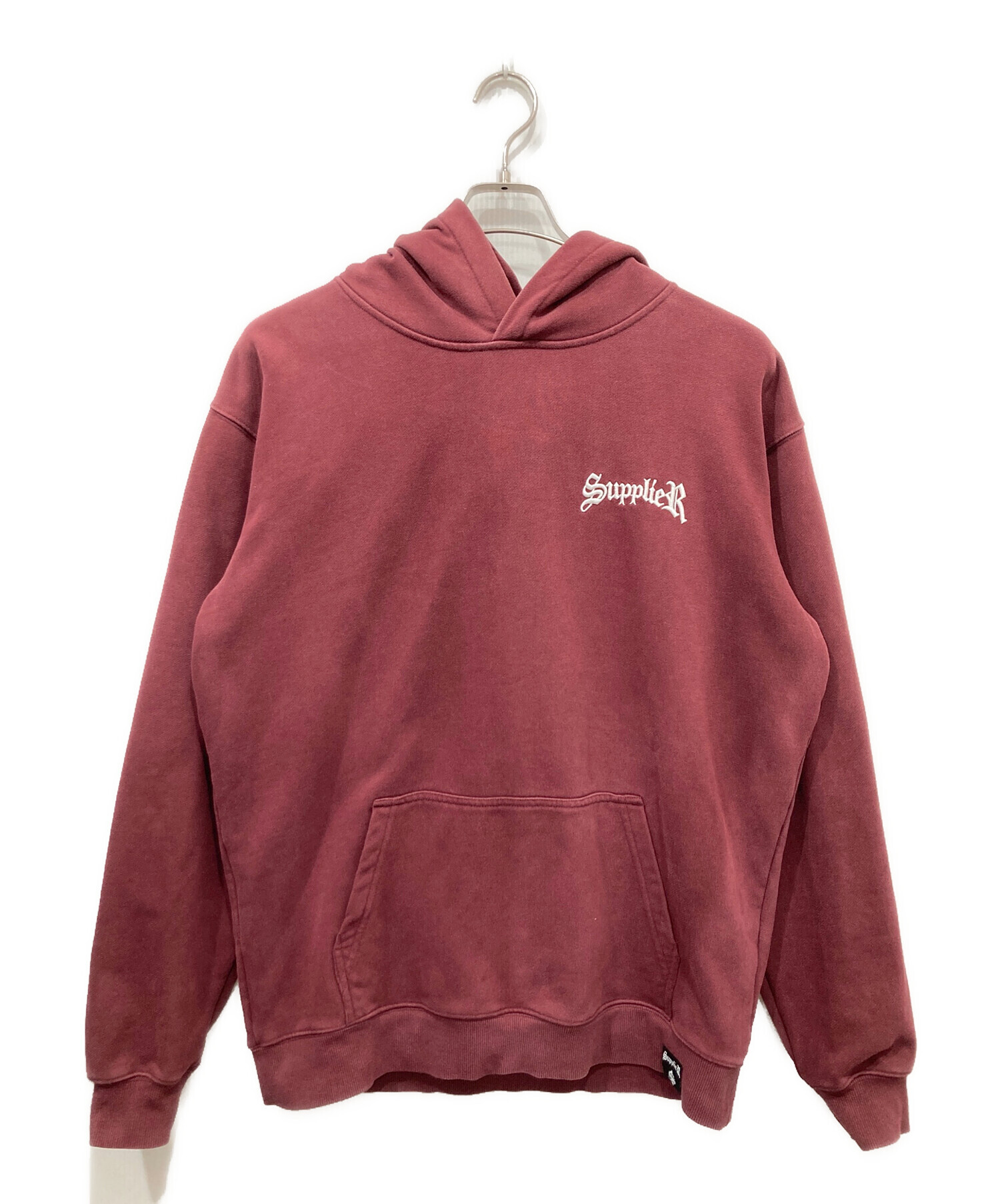 中古・古着通販】SUPPLIER (サプライヤー) STUDS CROSS HOODIE ワイン 