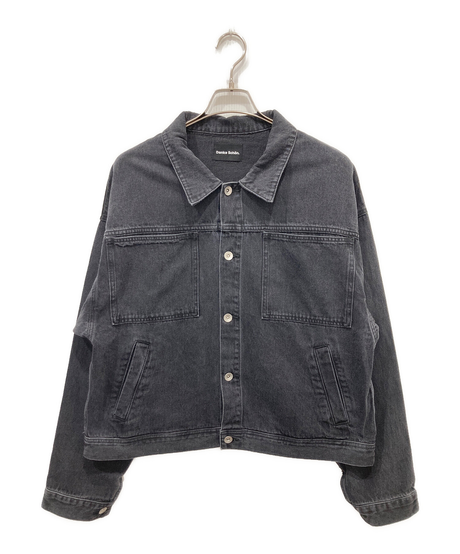 Danke Schon ダンケシェーン 25AW WEB＆限定 DENIM JACKET オーバーサイズ デニムジャケット UNS25135-OT L ブラック Gジャン アウター【新古品】【中古】【Danke Schon】 楽天市場】Danke Schon ダンケシェーン 25AW WEB＆DEPOT限定 DENIM