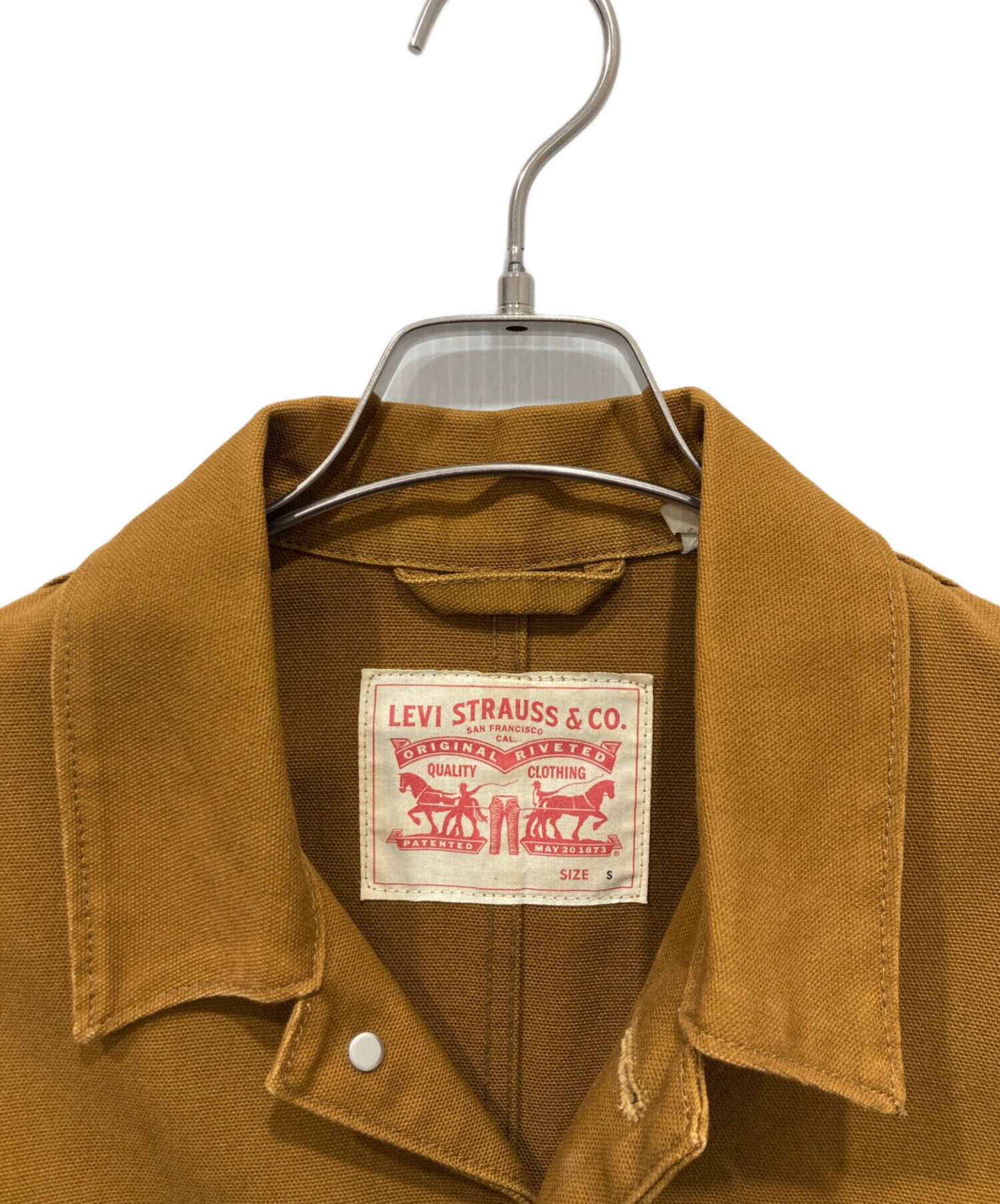 中古・古着通販】LEVI'S (リーバイス) カバーオール ブラウン サイズ:S