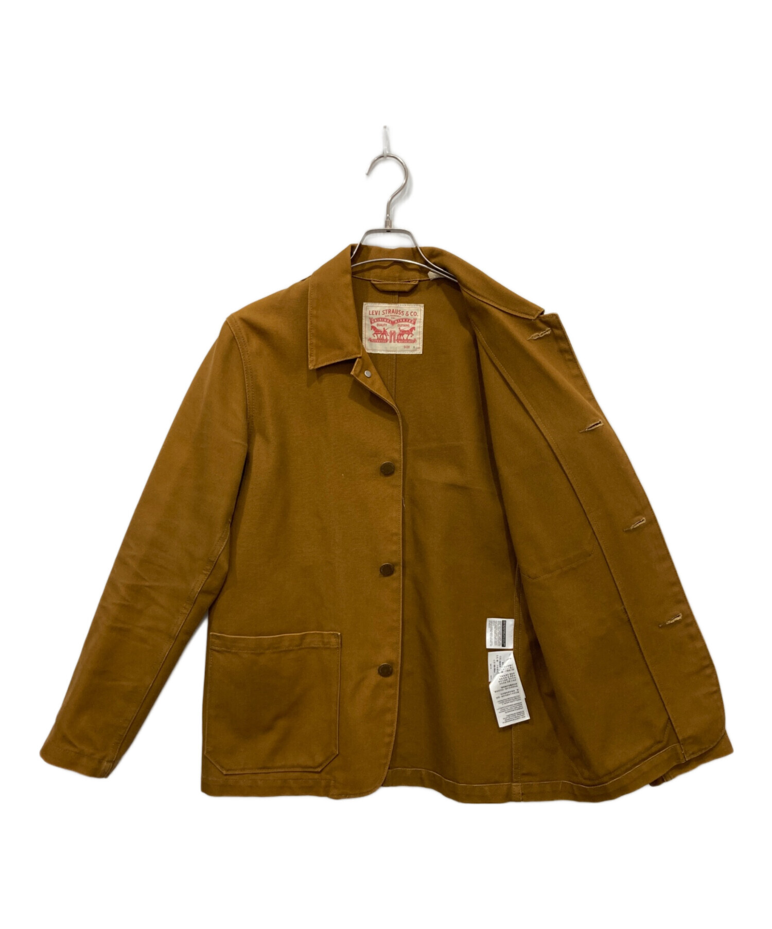 中古・古着通販】LEVI'S (リーバイス) カバーオール ブラウン サイズ:S