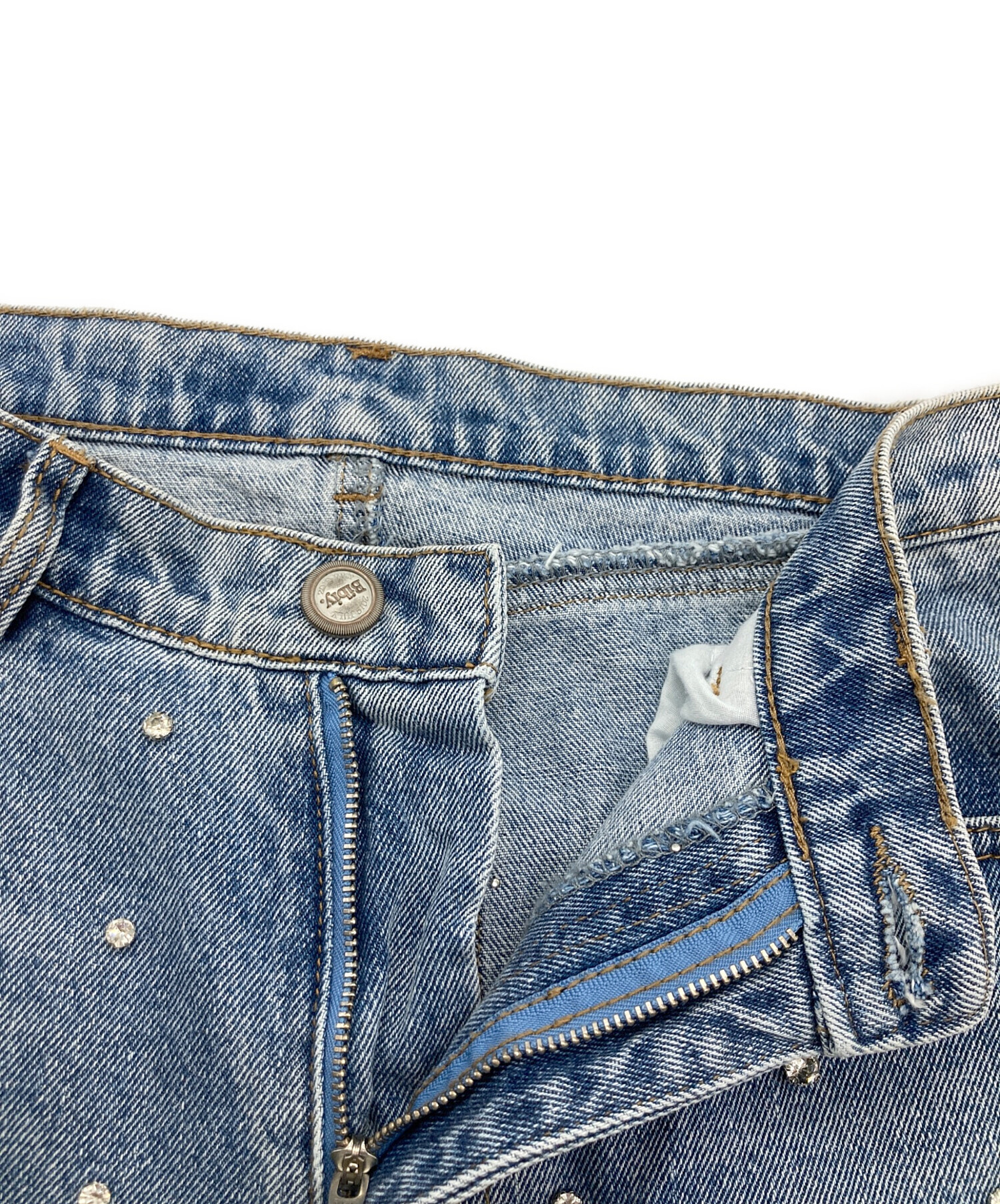 中古・古着通販】Bibiy. (ビビィ) JEWEL DENIM インディゴ サイズ:M 中古・古着通販】Bibiy. (ビビィ) JEWEL DENIM インディゴ サイズ:M