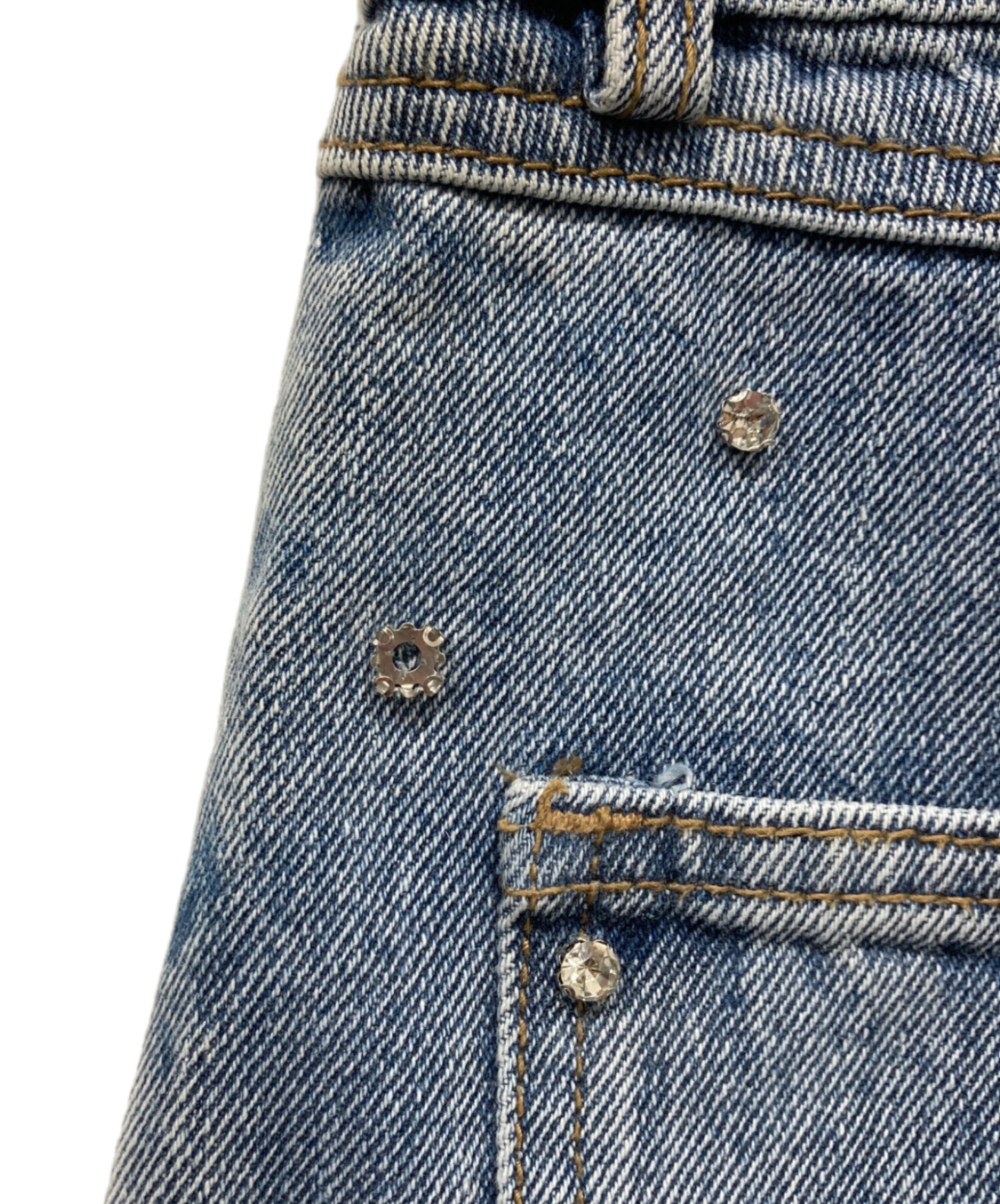中古・古着通販】Bibiy. (ビビィ) JEWEL DENIM インディゴ サイズ:M 中古・古着通販】Bibiy. (ビビィ) JEWEL DENIM インディゴ サイズ:M
