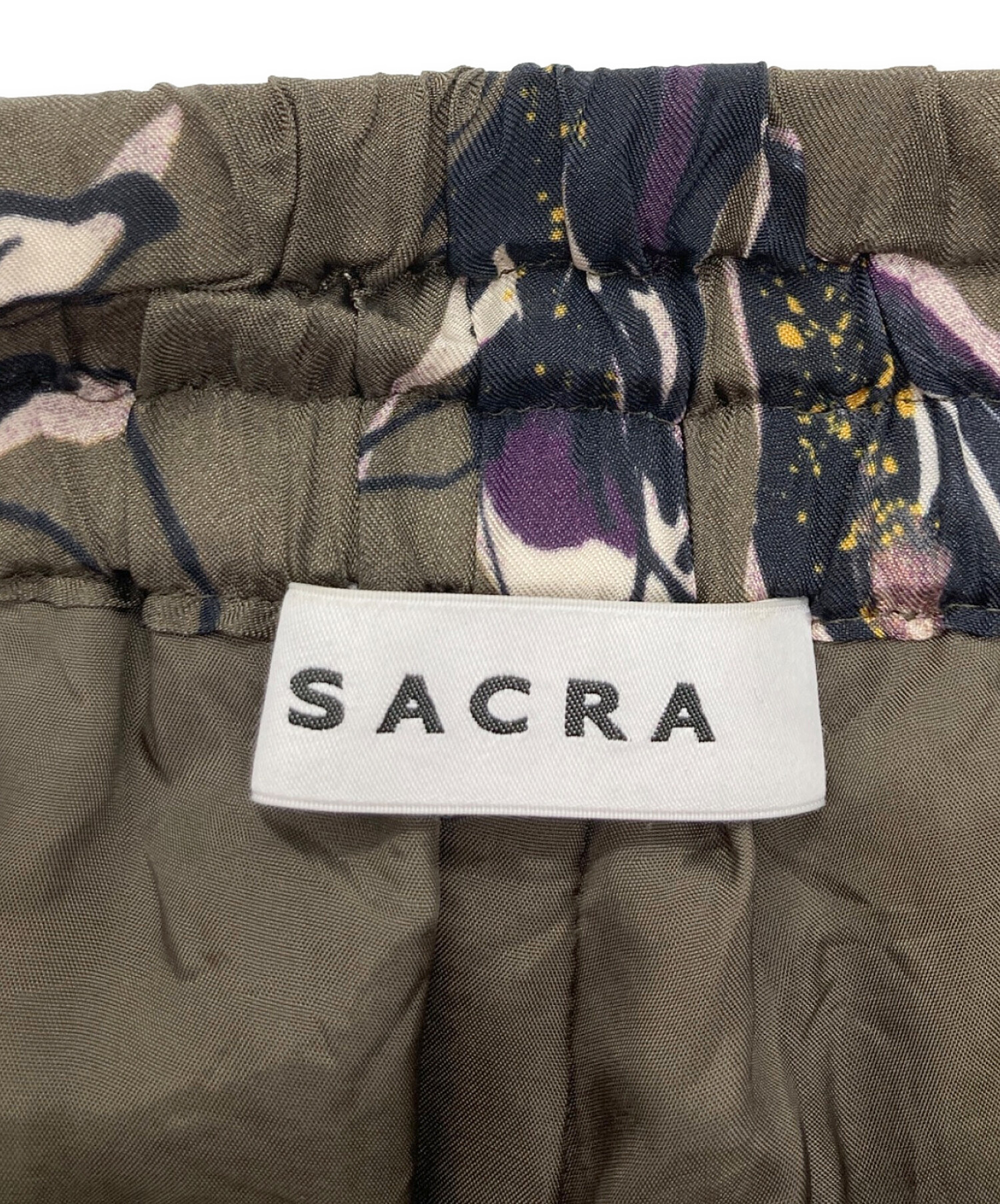 中古・古着通販】SACRA (サクラ) AUTUMN FLORA PANTS カーキ サイズ:38 
