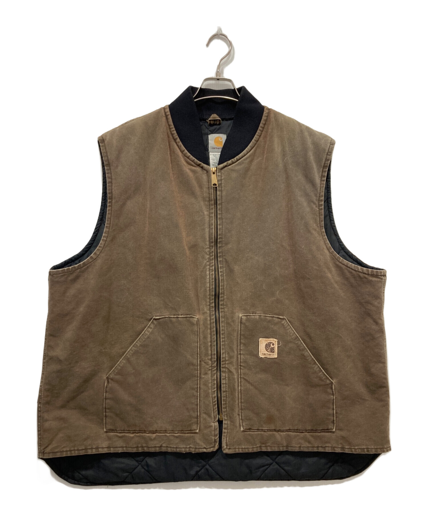 中古・古着通販】CarHartt (カーハート) ダックベスト ブラウン サイズ